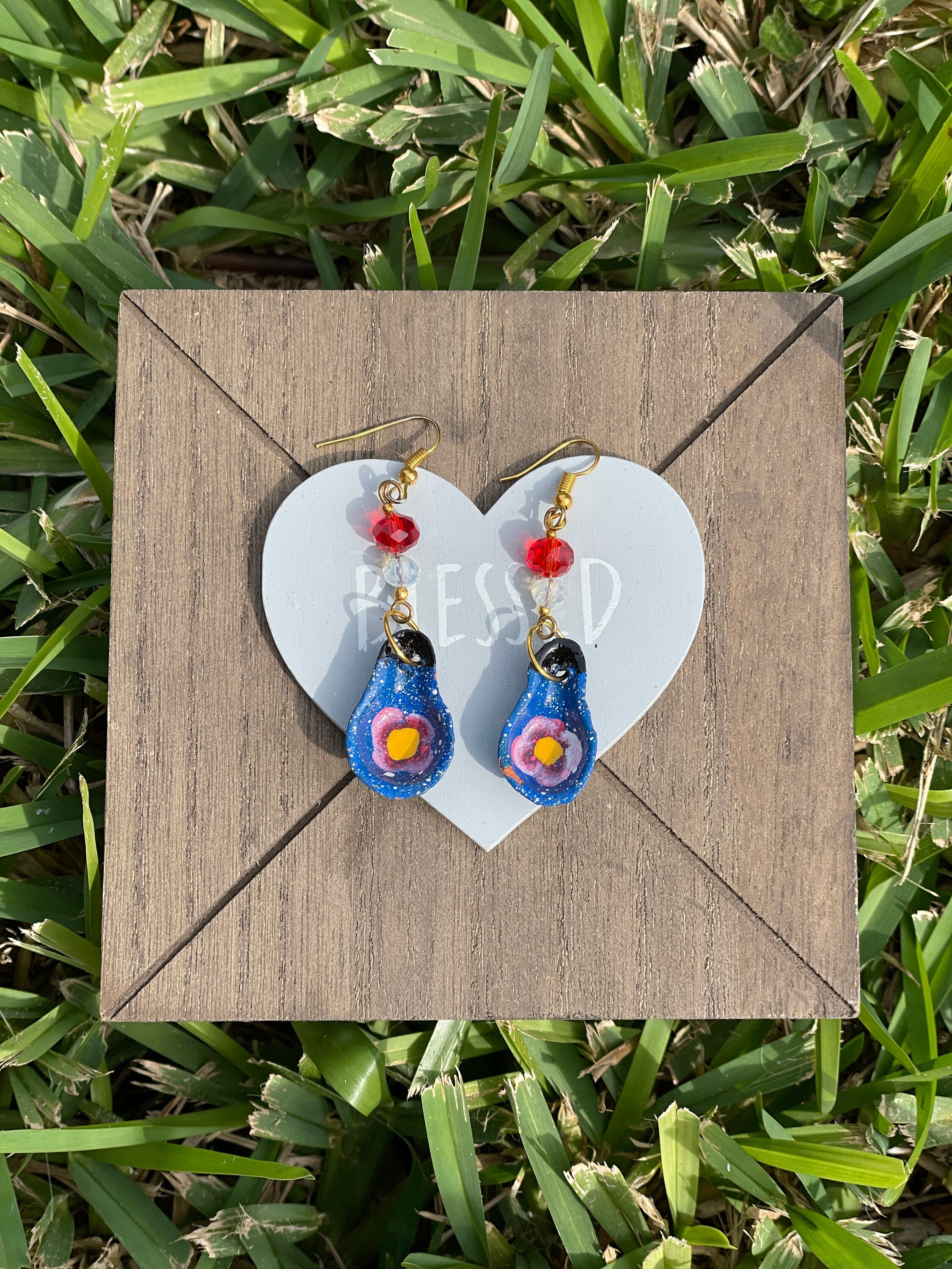 Image of Beautiful Handmade Artisanal Earrings - Mexican Pottery Earrings