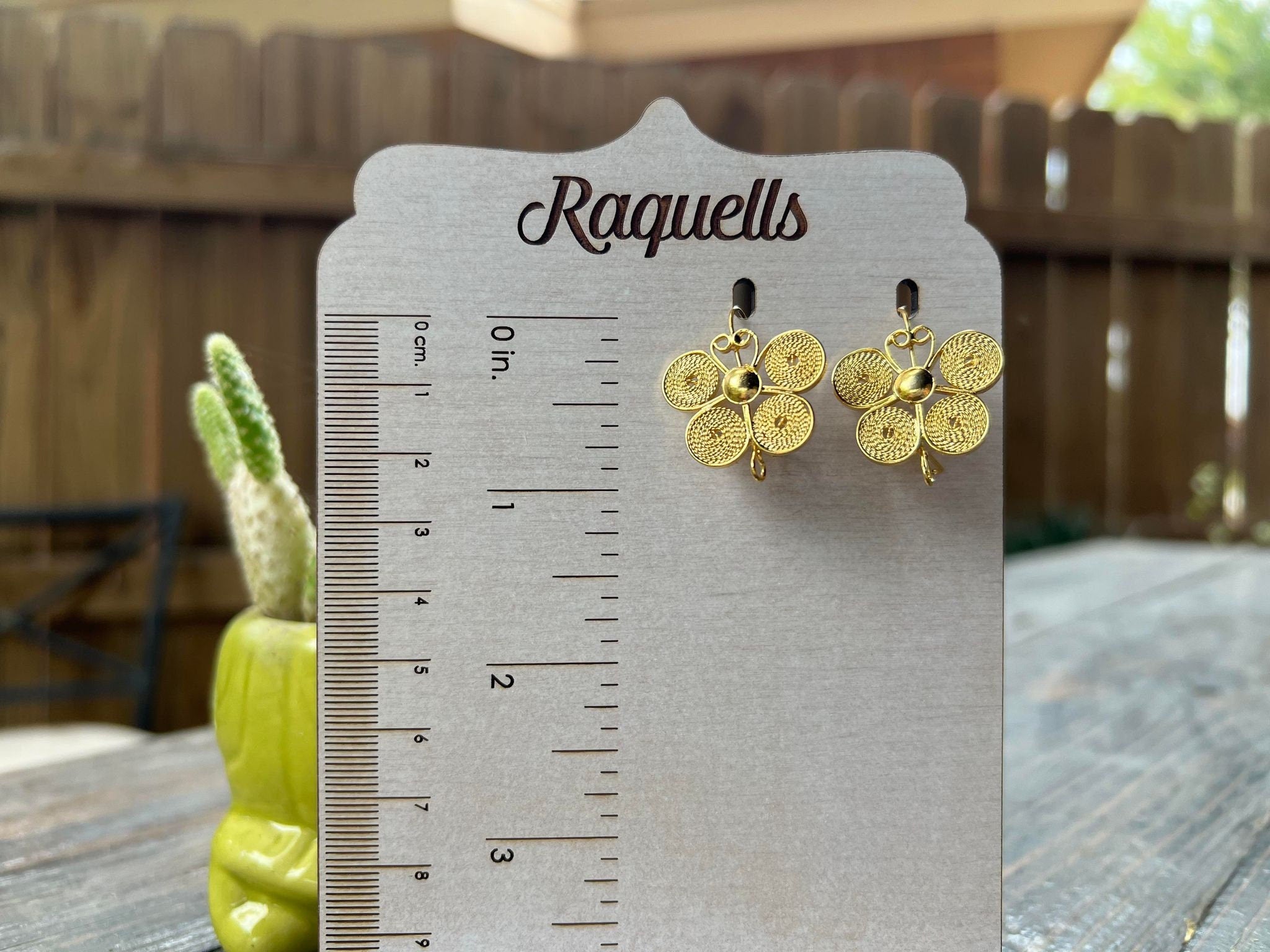 Image of Mariposita - Mexican Artisanal Earrings- Beautiful Filigree Gold Plated Butterfly Folkloric Earrings made by our Oaxaca Artisan Partners