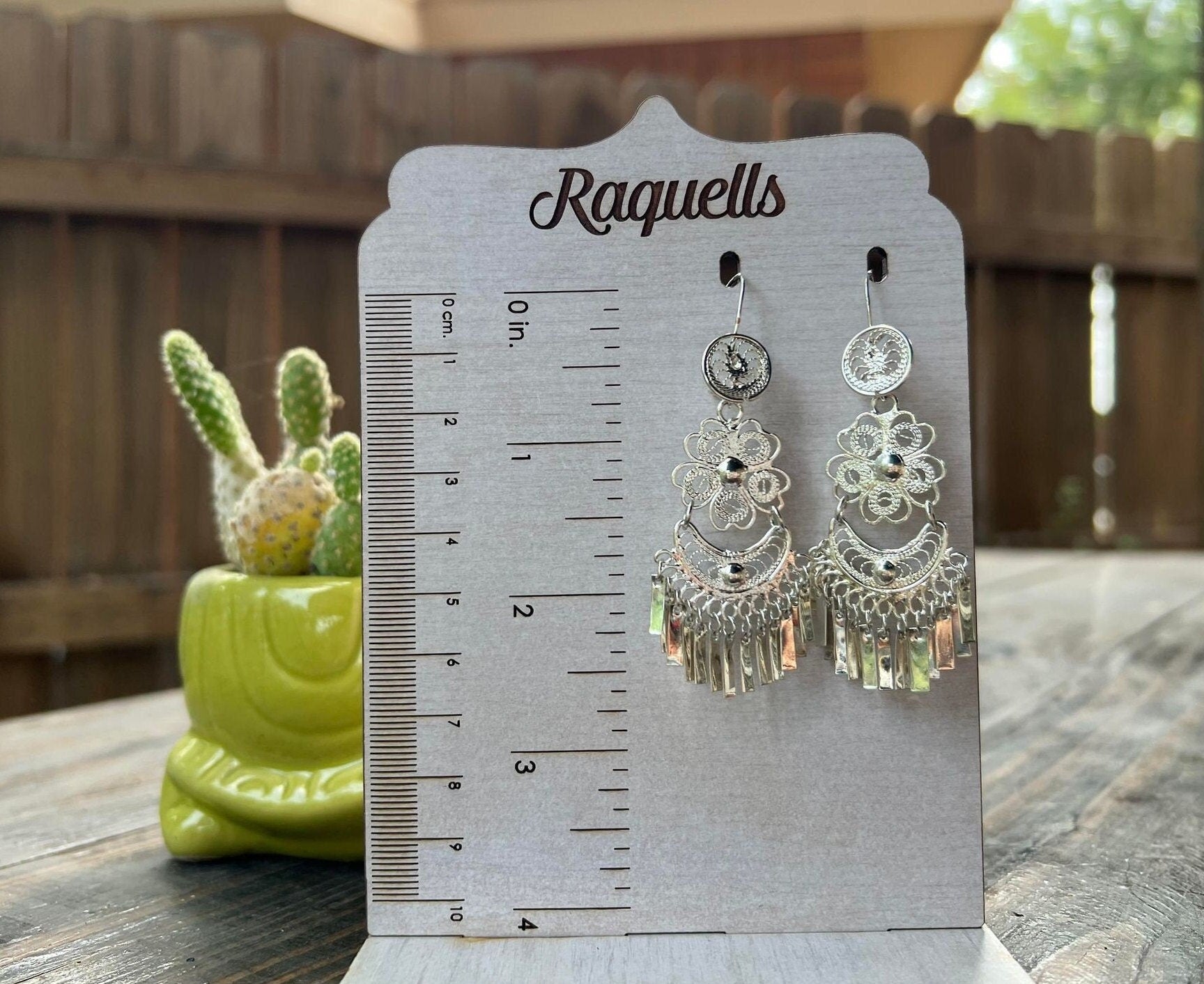 Margarita Luna- Mexican Artisanal Earrings- Beautiful Filigree Gold Plated Folkloric Earrings made by our Oaxaca Artisan Partners
