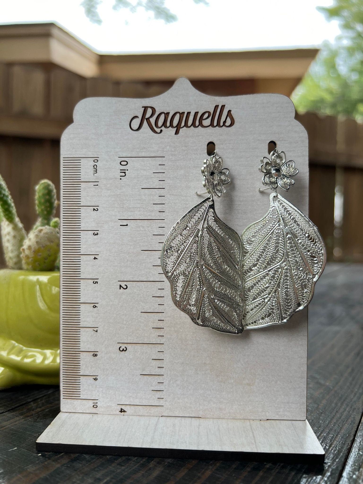 Image of Hoja Inspired Mexican Earrings - Handcrafted Gold Plated Folkloric Artisan Jewelry- Made by our Oaxaca Artisan Partners