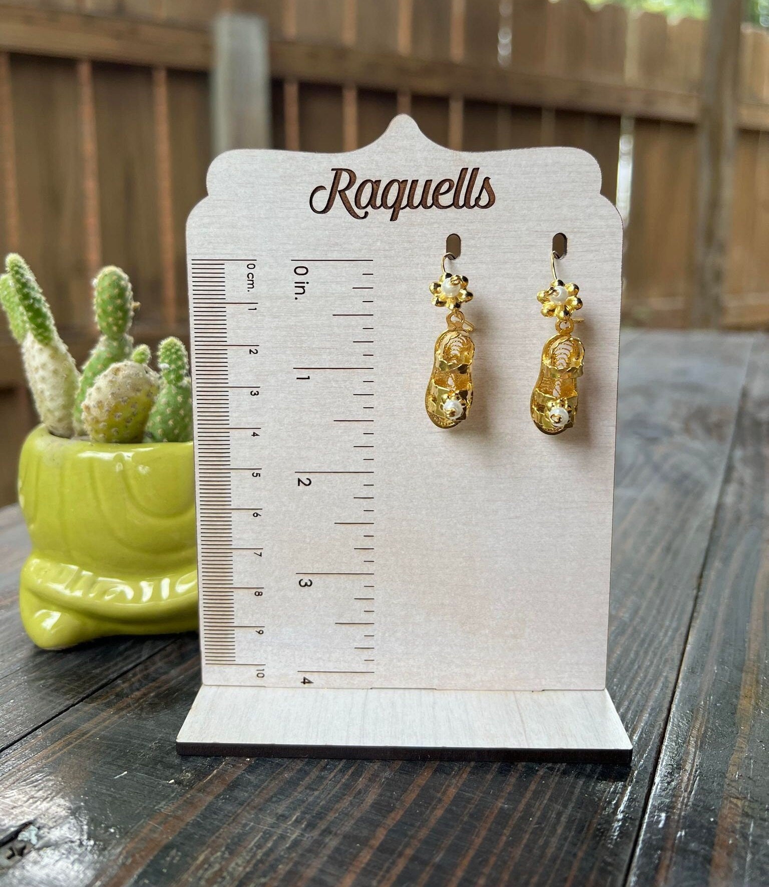 Image of Huarachito -Inspired Artisanal Mexican Traditional Earrings - Filigree Gold Plated Folkloric Earrings made by our Oaxaca Artisan Partners