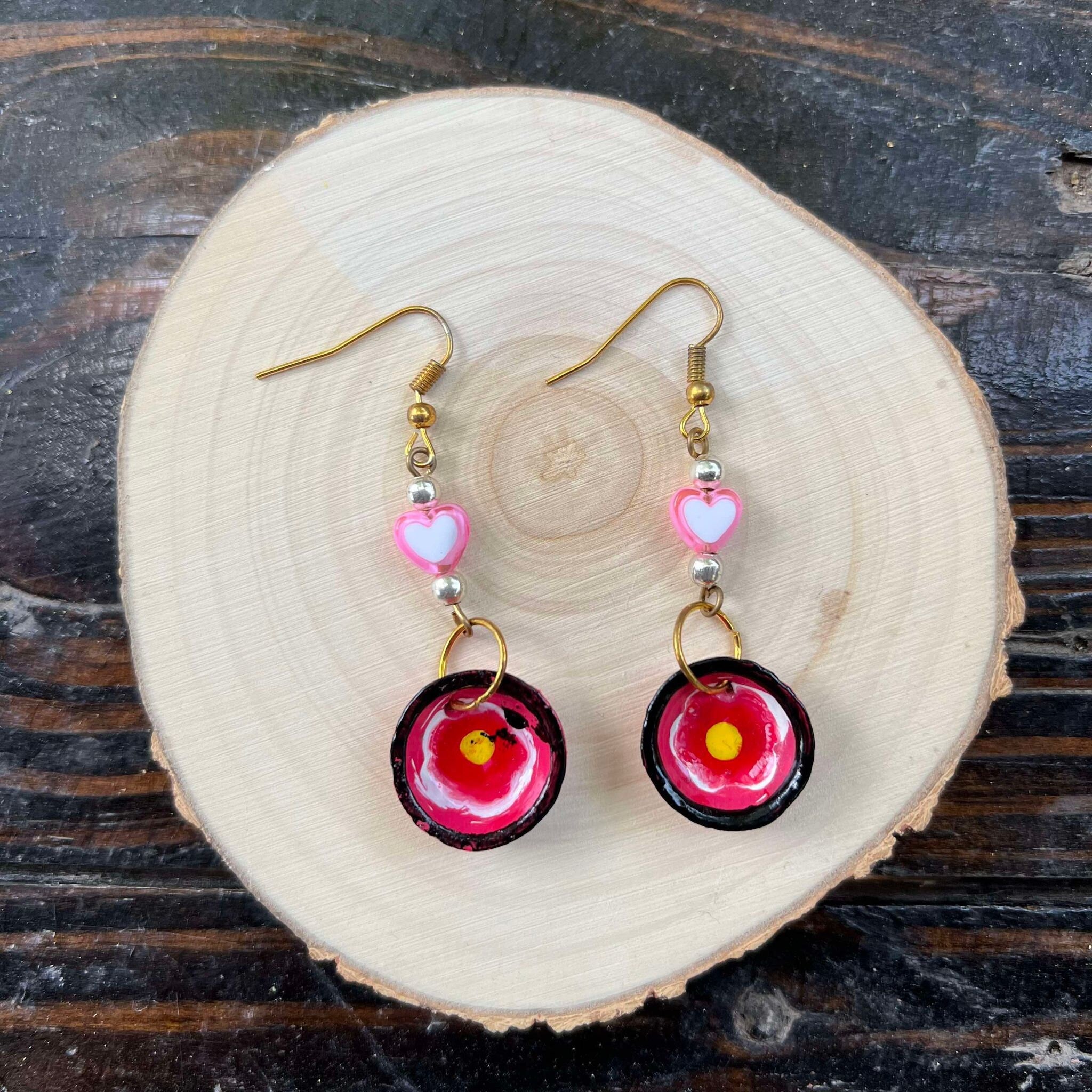 Image of Beautiful Handmade Artisanal Earrings - Mexican Pottery Earrings