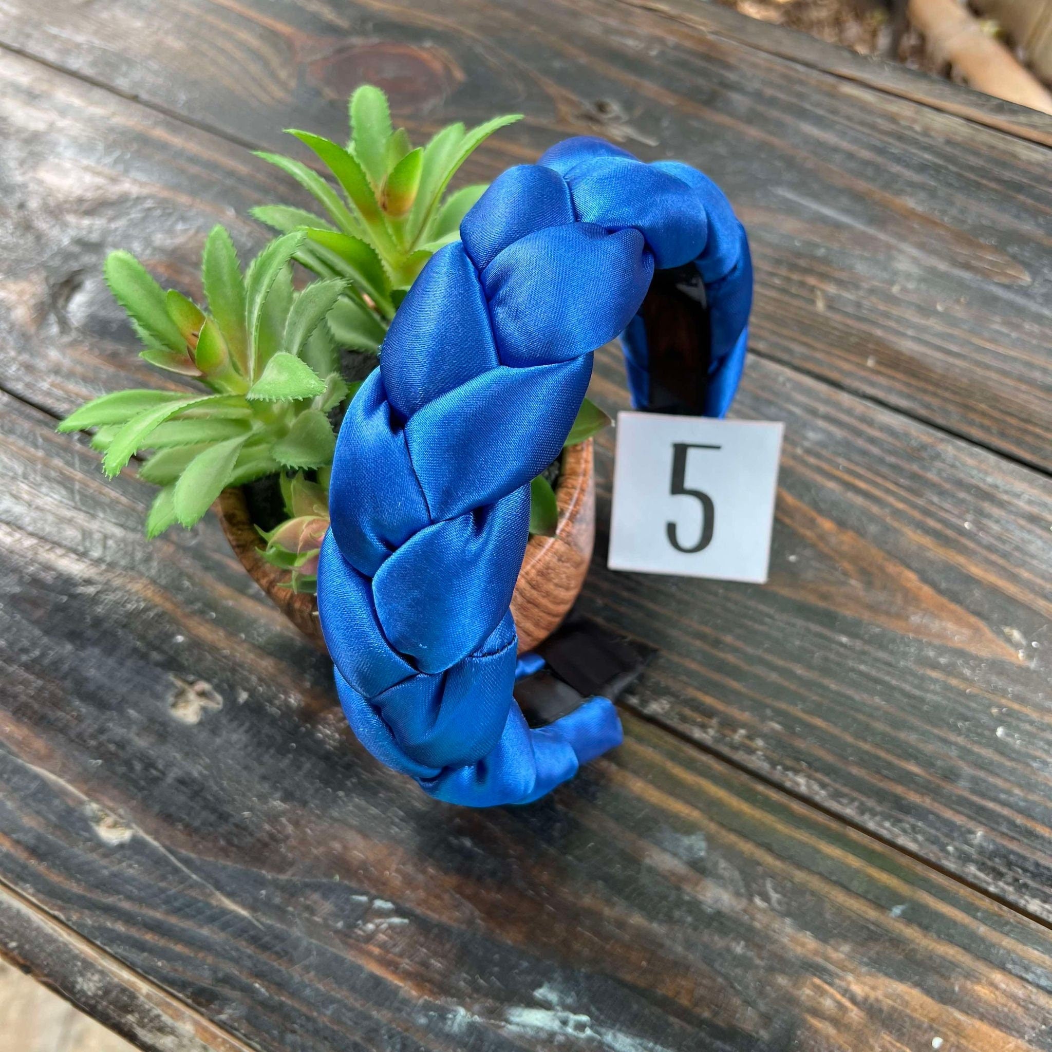 Image of Solid Colored Satin Braided Headbands - Artisanal Headbands - Handcrafted Headbands from Chiapas, Mexico