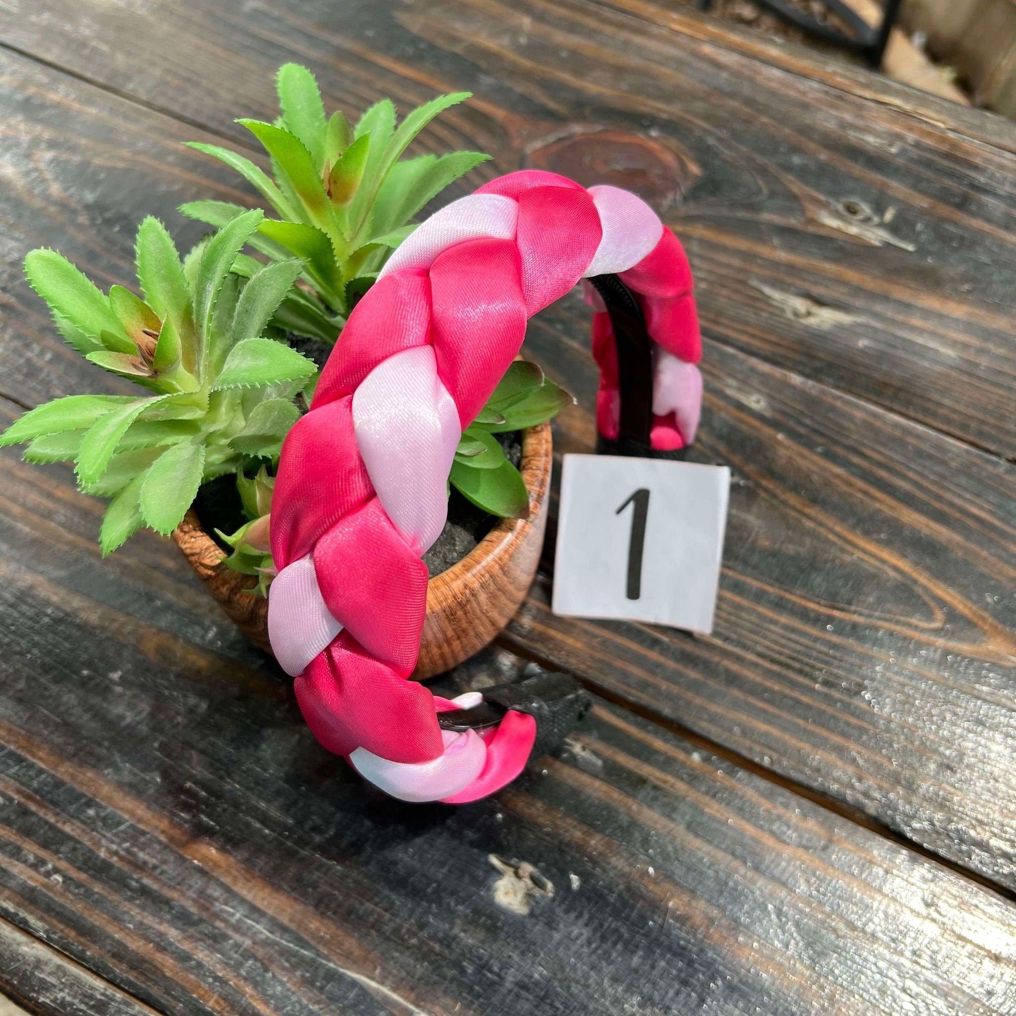 Image of Satin Multicolor Braided Headbands - Artisanal Headbands - Handcrafted Headbands from Oaxaca, Mexico