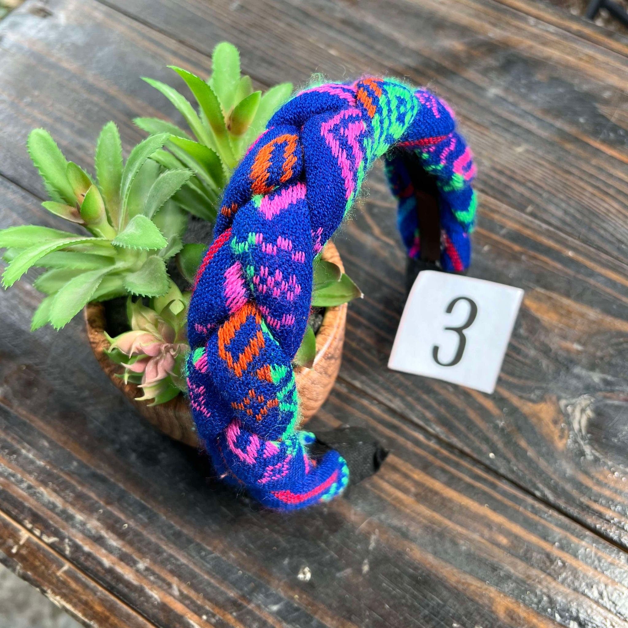 Image of Cambaya Multicolor Braided Headbands - Artisanal Headbands - Handcrafted Headbands from Oaxaca, Mexico