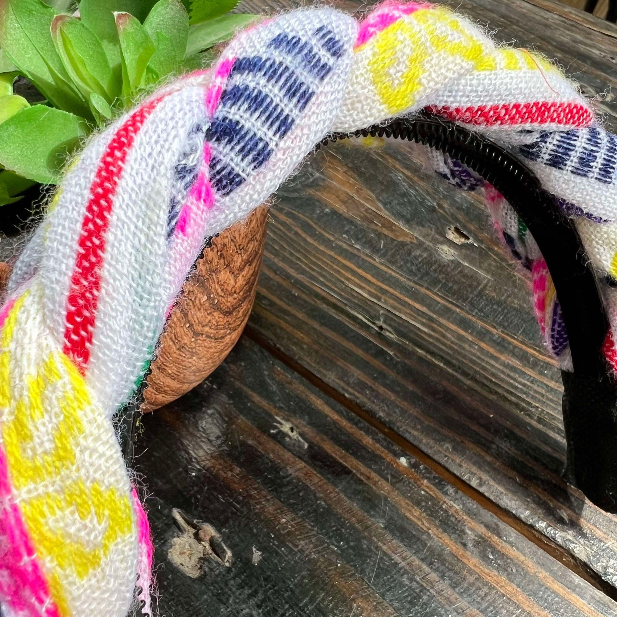 Image of Cambaya Multicolor Braided Headbands - Artisanal Headbands - Handcrafted Headbands from Oaxaca, Mexico