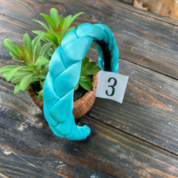 Image of Solid Colored Satin Braided Headbands - Artisanal Headbands - Handcrafted Headbands from Chiapas, Mexico