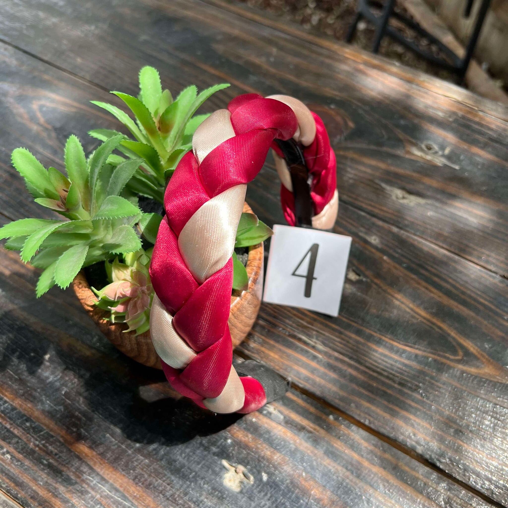 Image of Satin Multicolor Braided Headbands - Artisanal Headbands - Handcrafted Headbands from Oaxaca, Mexico