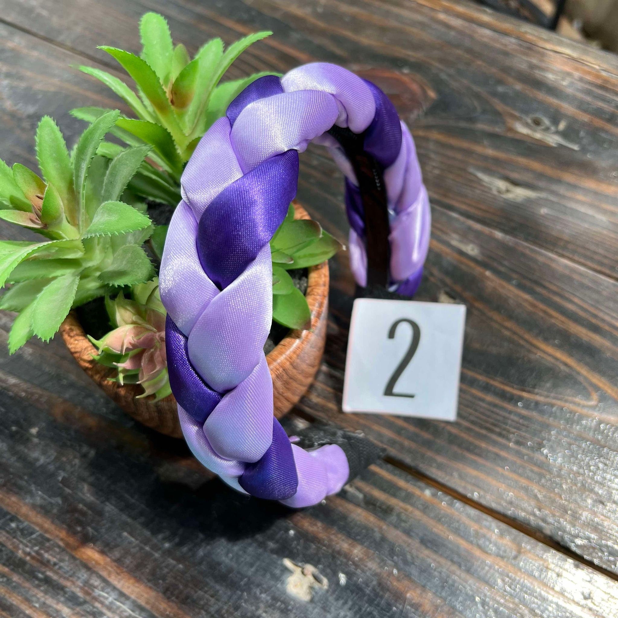 Image of Satin Multicolor Braided Headbands - Artisanal Headbands - Handcrafted Headbands from Oaxaca, Mexico