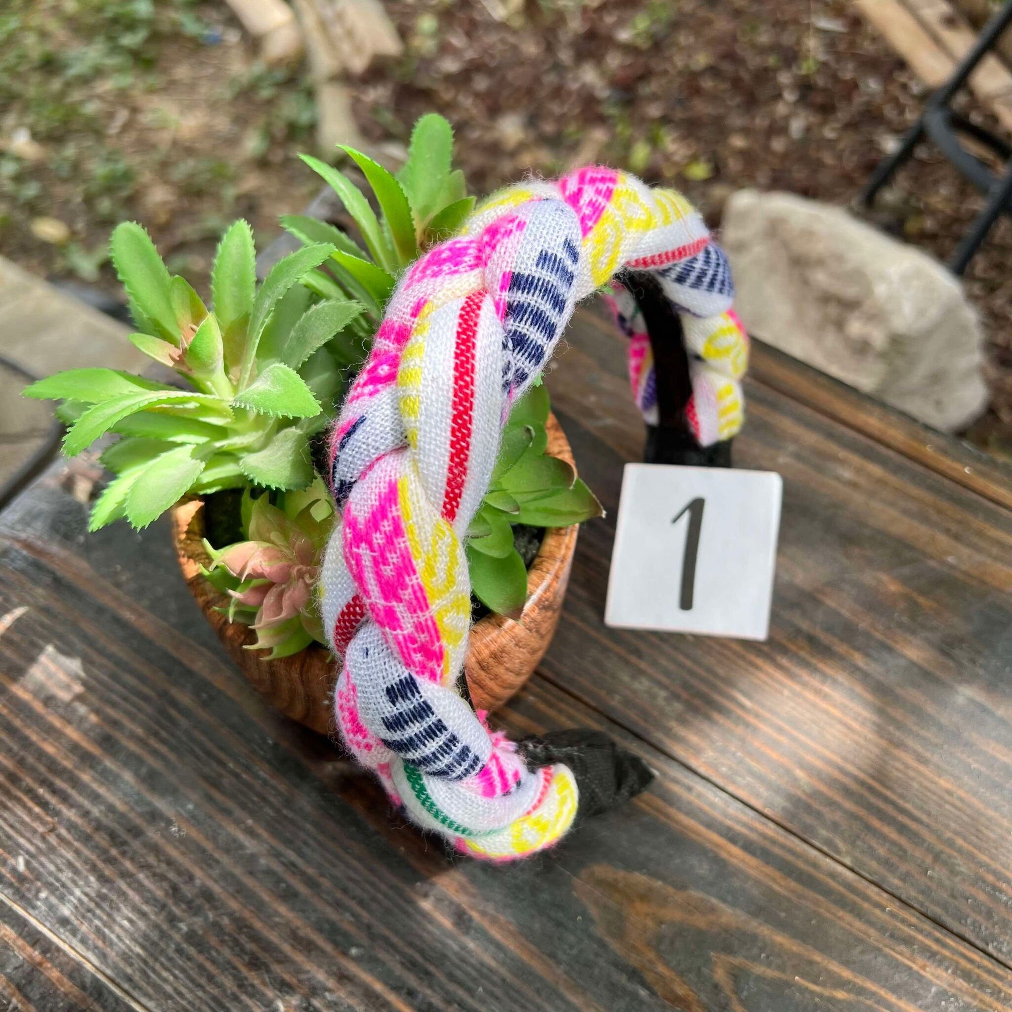 Image of Cambaya Multicolor Braided Headbands - Artisanal Headbands - Handcrafted Headbands from Oaxaca, Mexico