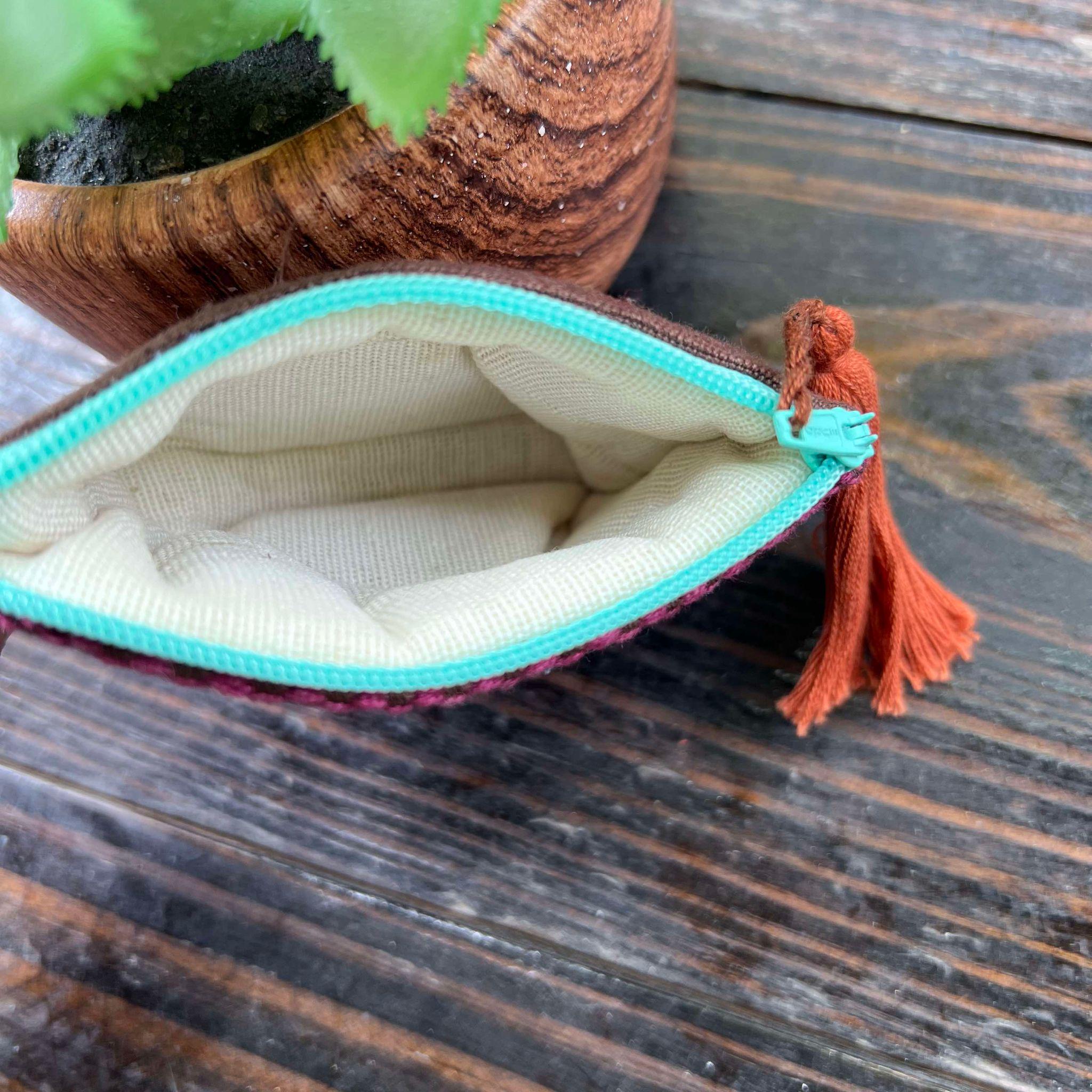 Handcrafted Mini Coin Bag – Cute & Versatile Hand Embroidered Accessory- Perfect For Storing Items