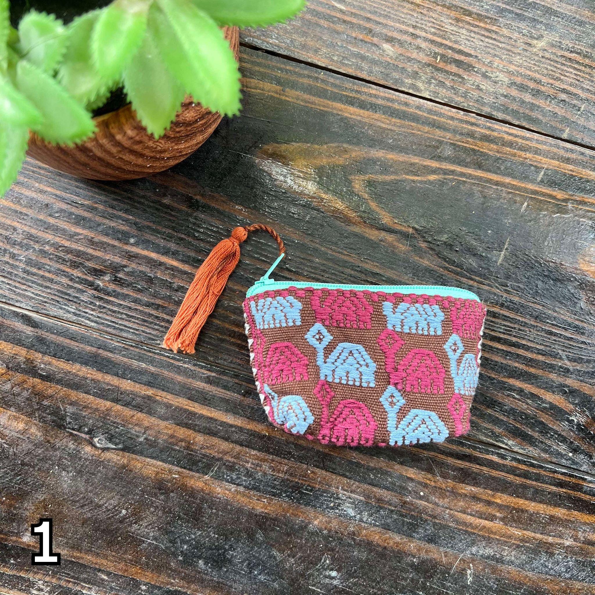 Image of Handcrafted Mini Coin Bag – Cute & Versatile Hand Embroidered Accessory- Perfect For Storing Items