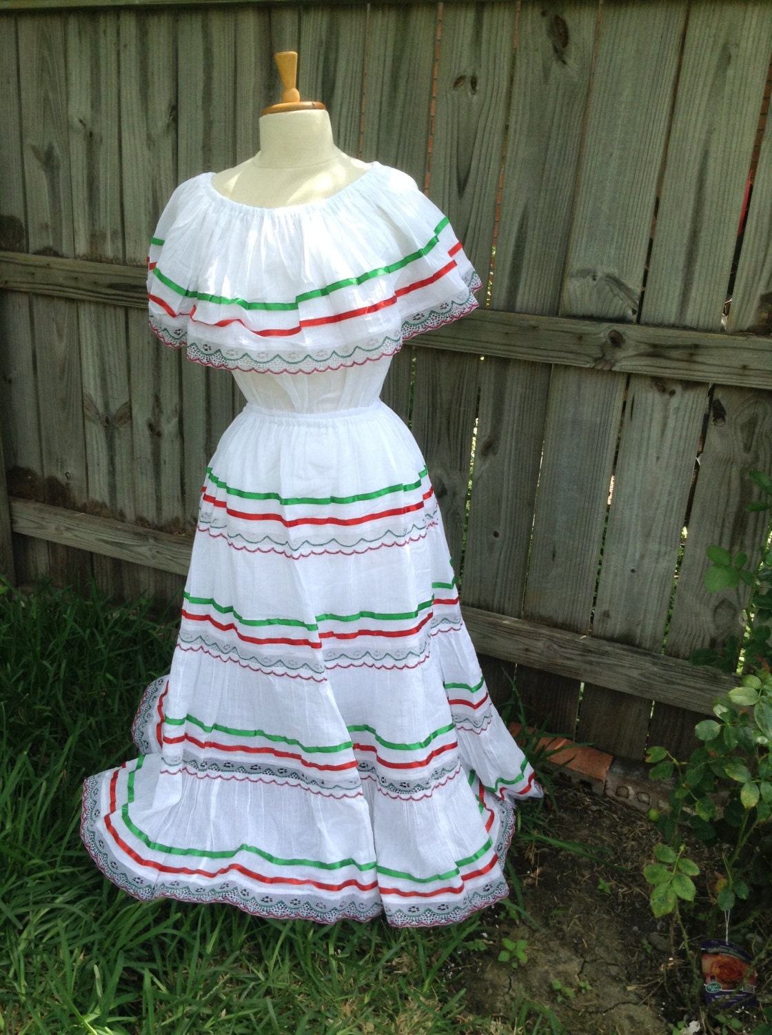 Image of Gauze Fiesta Outfit - Handmade Blouse and Skirt