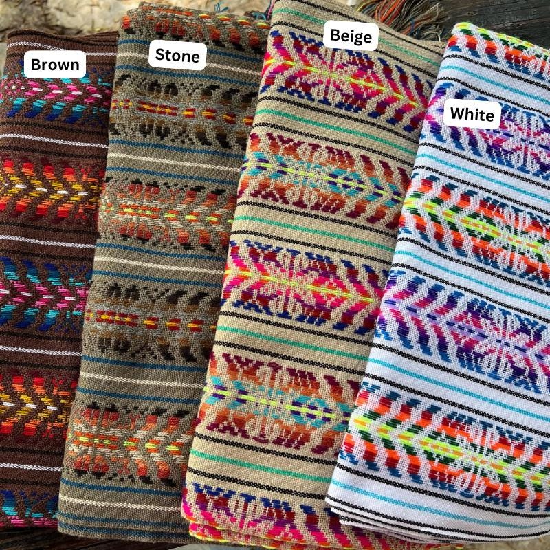 Image of Handmade Mexican Rebozo Shawl: Artisan Cotton Blend Wrap