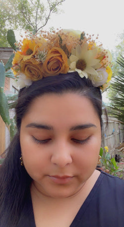 Image of Handmade Floral Head Bands - Head Piece - Artisan Made Headbands
