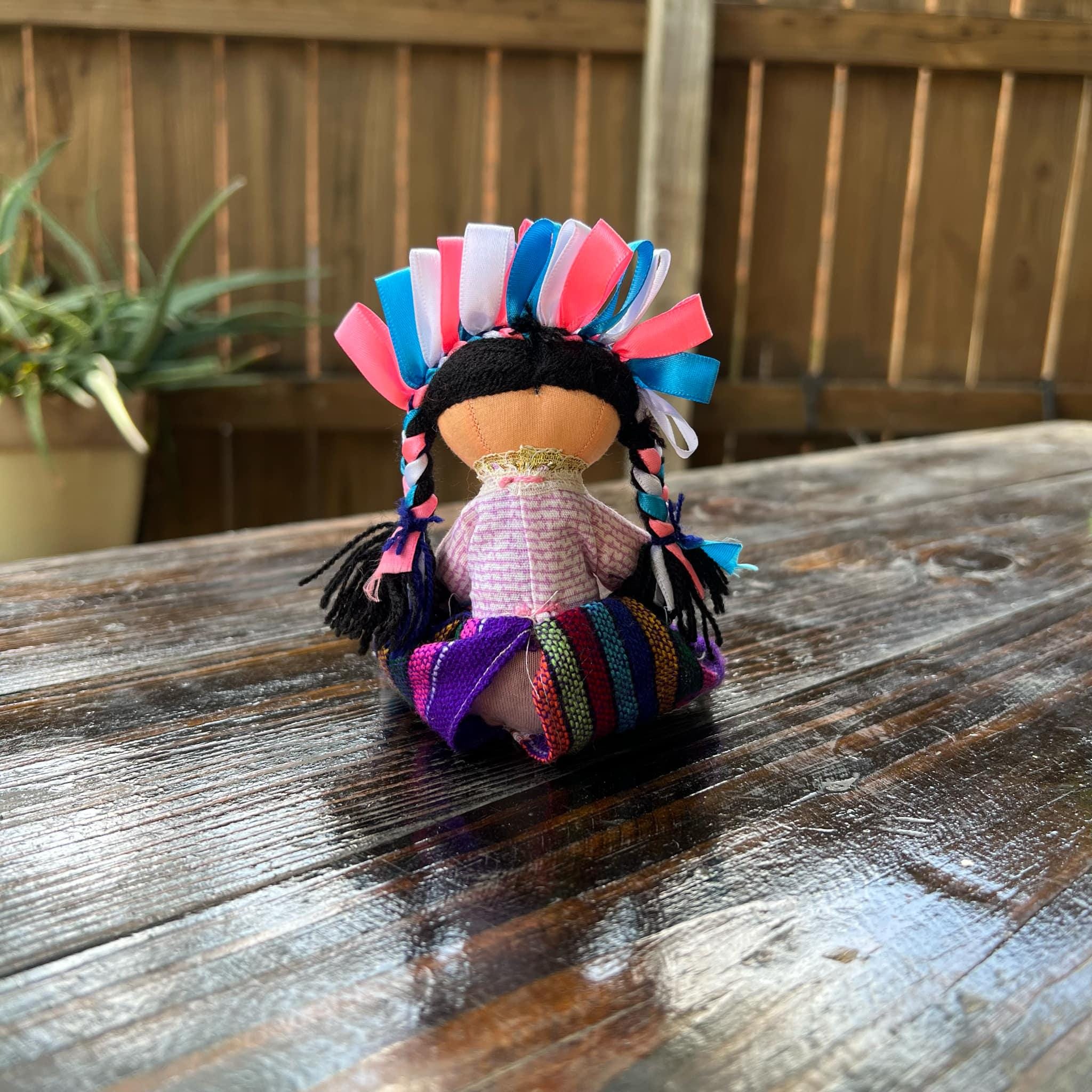 Image of Handmade Mexican Mini Lele Doll - Artisan Made Doll