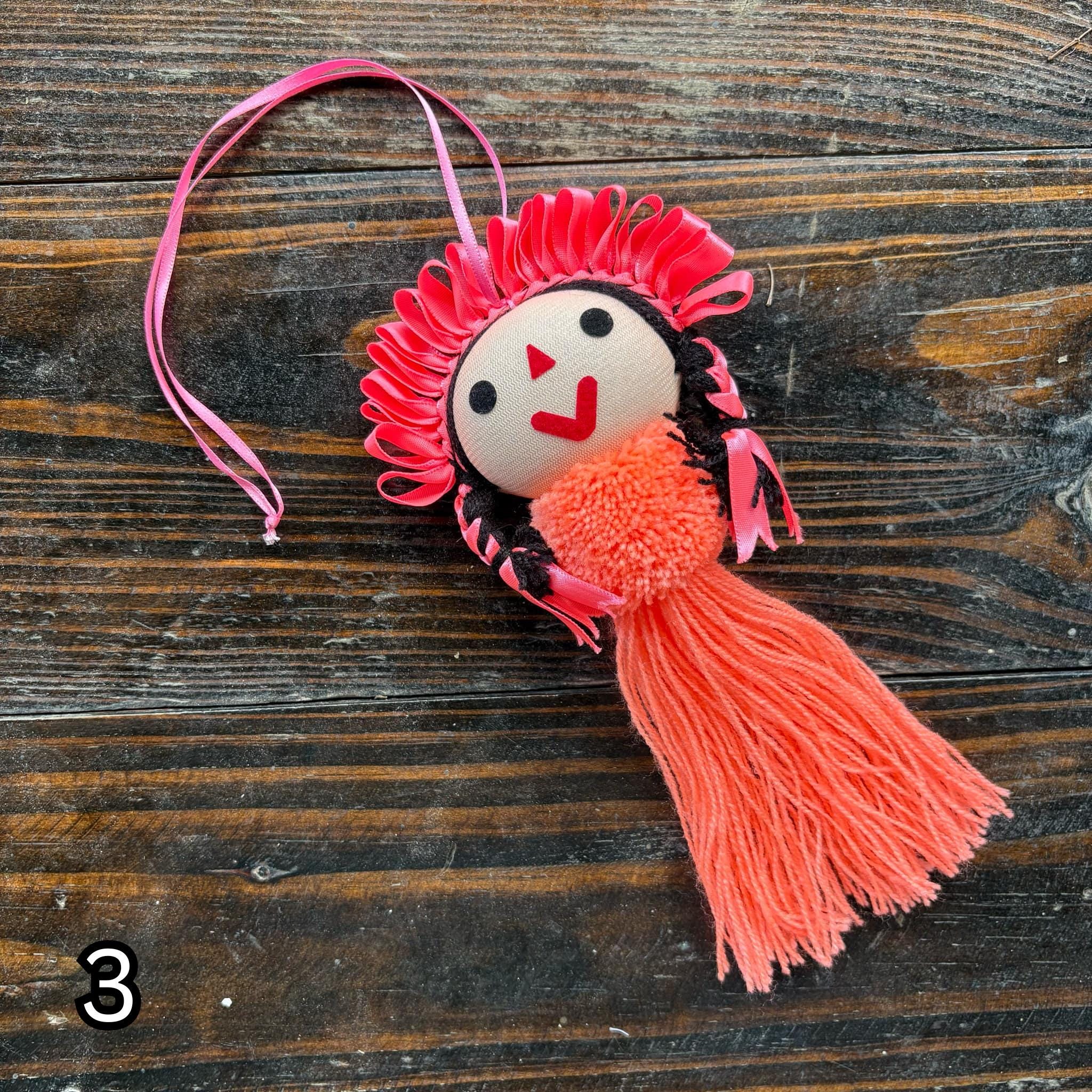 Artisan Tassel Charm Featuring Lele Doll - Playful Addition to Your Everyday Essentials Handmade Tassel Charm-Car Decor, backpack/bag charm