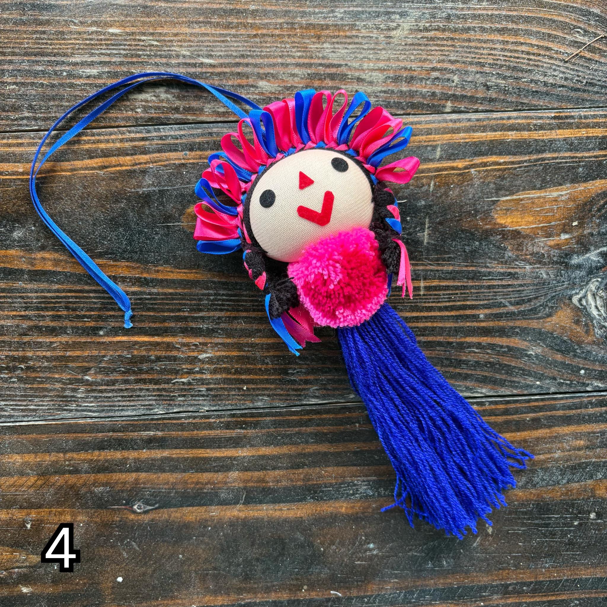 Artisan Tassel Charm Featuring Lele Doll - Playful Addition to Your Everyday Essentials Handmade Tassel Charm-Car Decor, backpack/bag charm