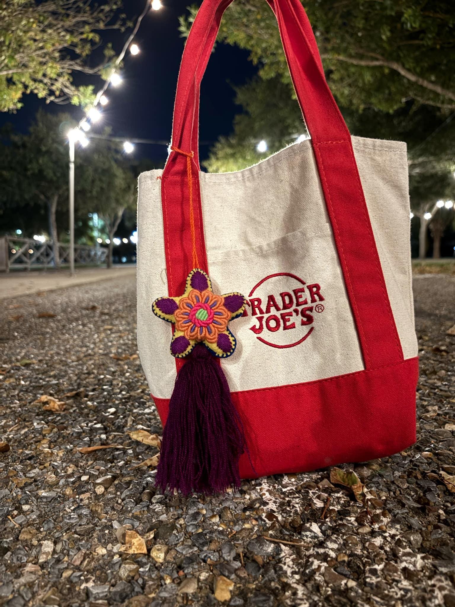 Image of Handmade Star Tassel Keychain - Artisanal Star Keychain