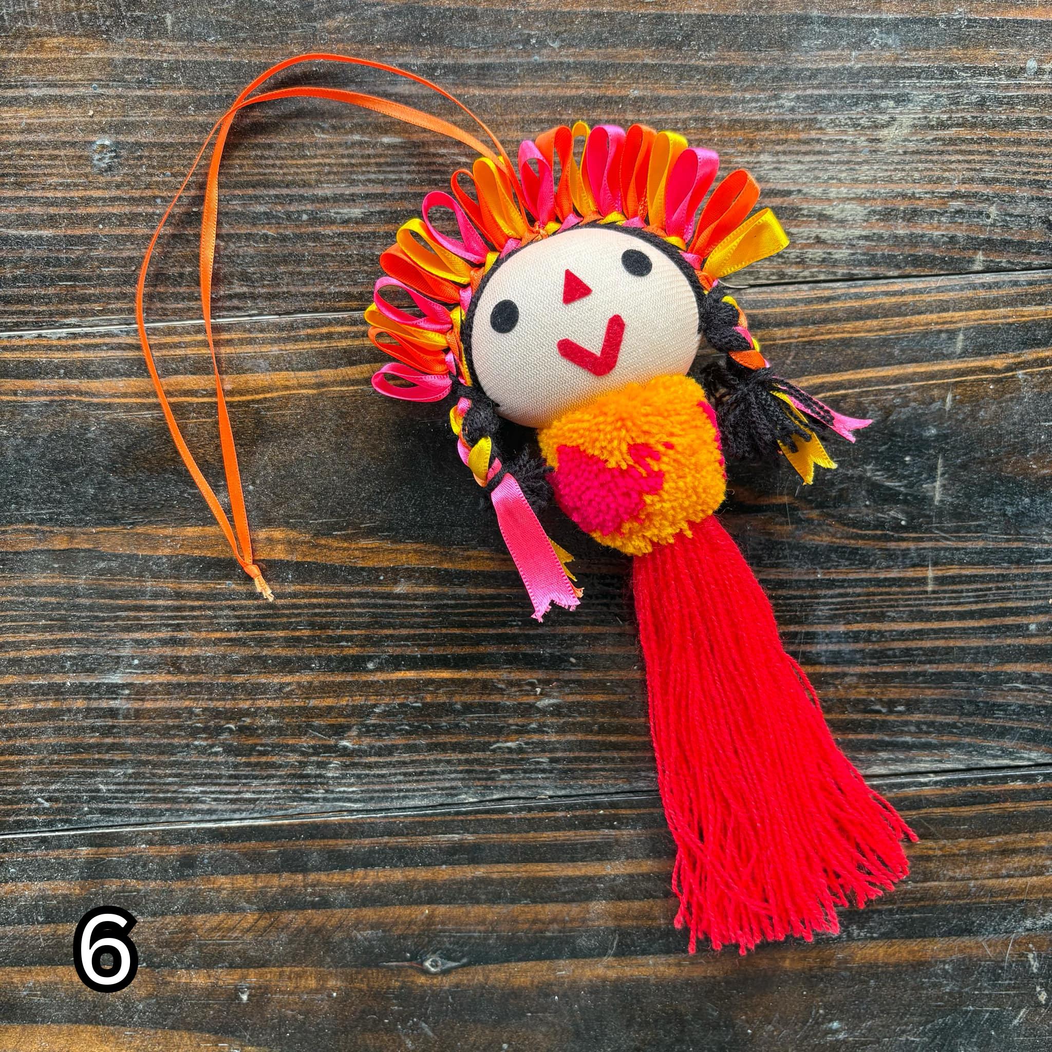 Artisan Tassel Charm Featuring Lele Doll - Playful Addition to Your Everyday Essentials Handmade Tassel Charm-Car Decor, backpack/bag charm