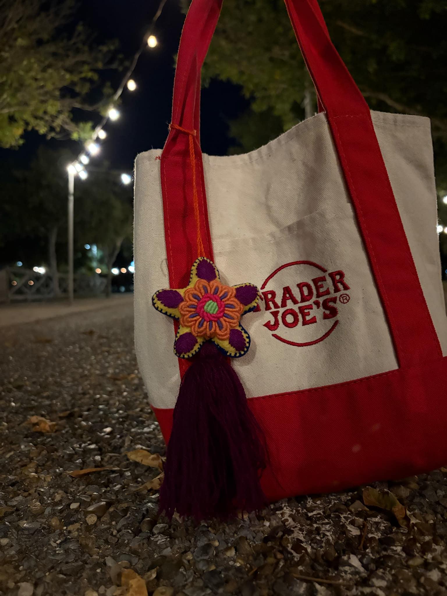 Image of Handmade Star Tassel Keychain - Artisanal Star Keychain