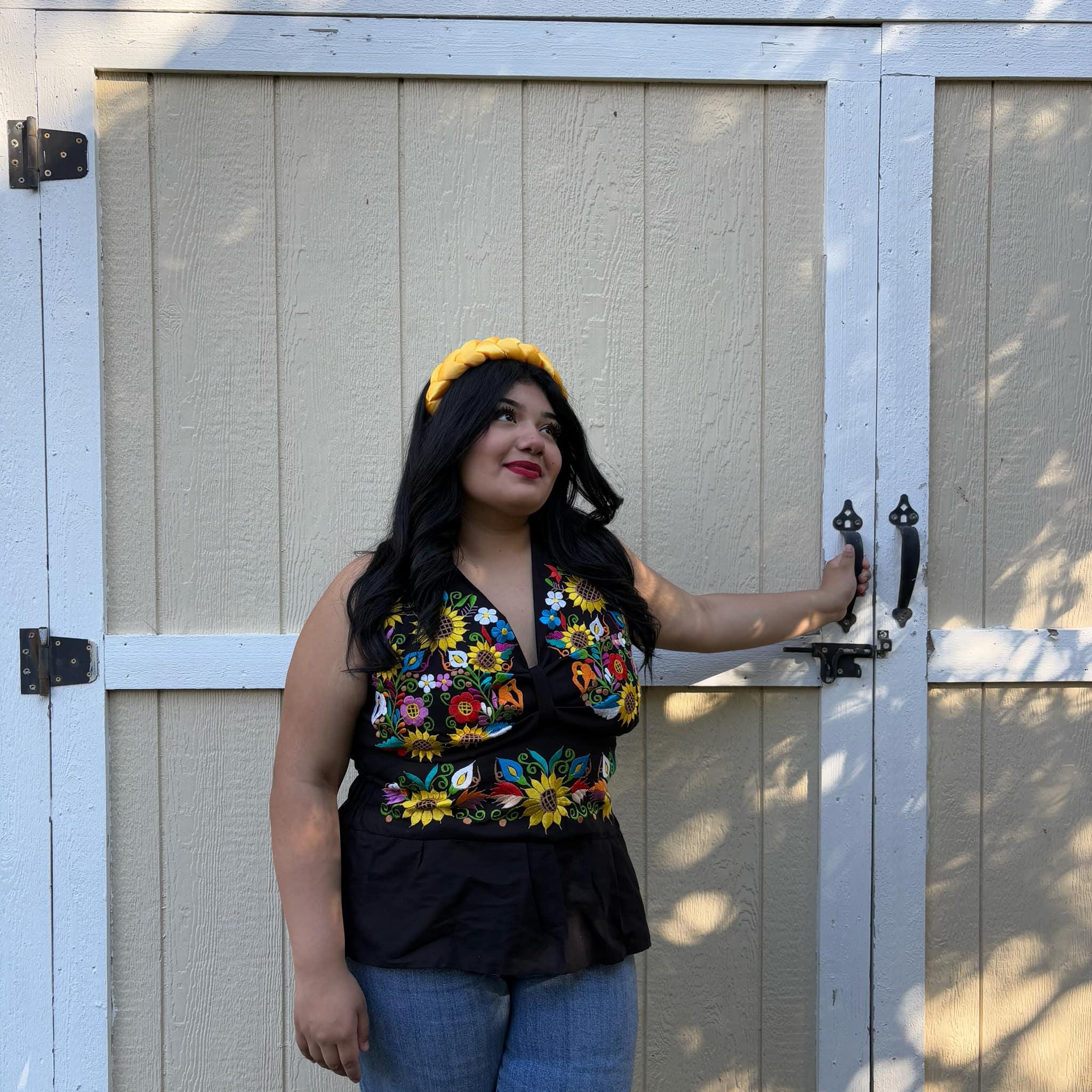 Summertime Mexican Halter Blouses - Artisan Made Embroidered Blouses - Floral Halter Blouse