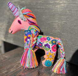 Image of Hand Embroidered Artisanal Stuffed Animals - Handmade Stuffed Animals
