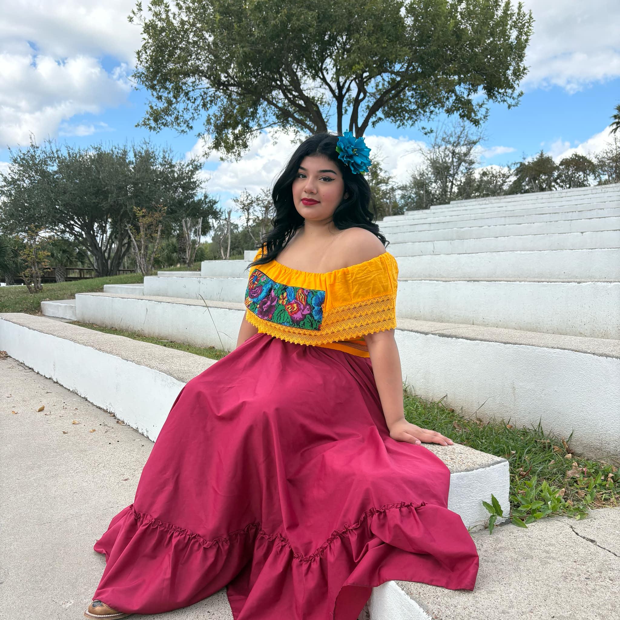 Image of Loose Fit Mexican Embroidered Blouse - Artisan Made Blouse