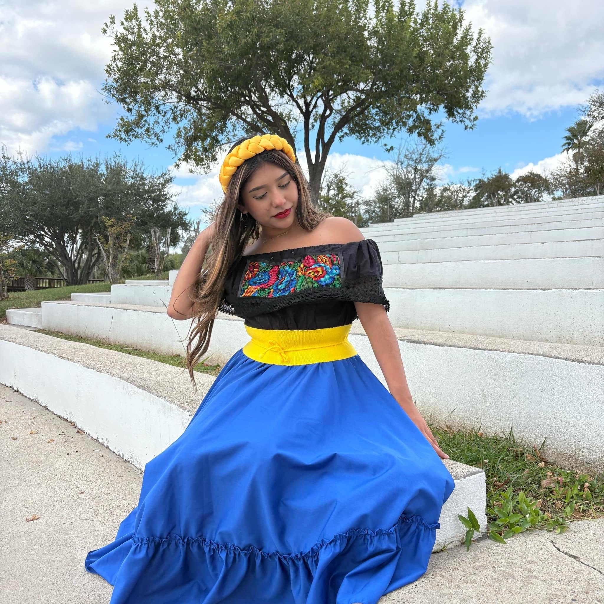 Image of Loose Fit Mexican Embroidered Blouse - Artisan Made Blouse