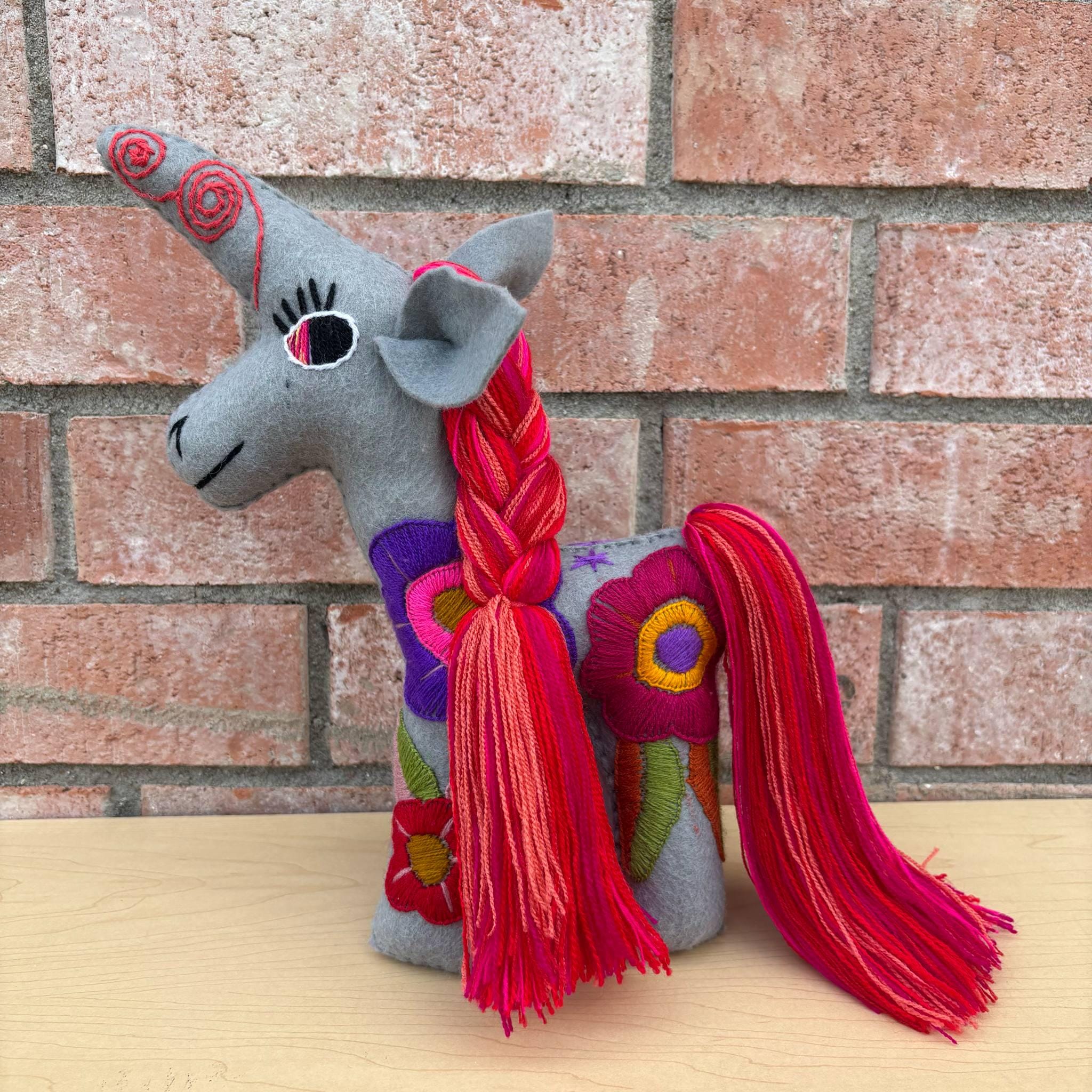 Image of Hand Embroidered Artisanal Stuffed Animals - Handmade Stuffed Animals