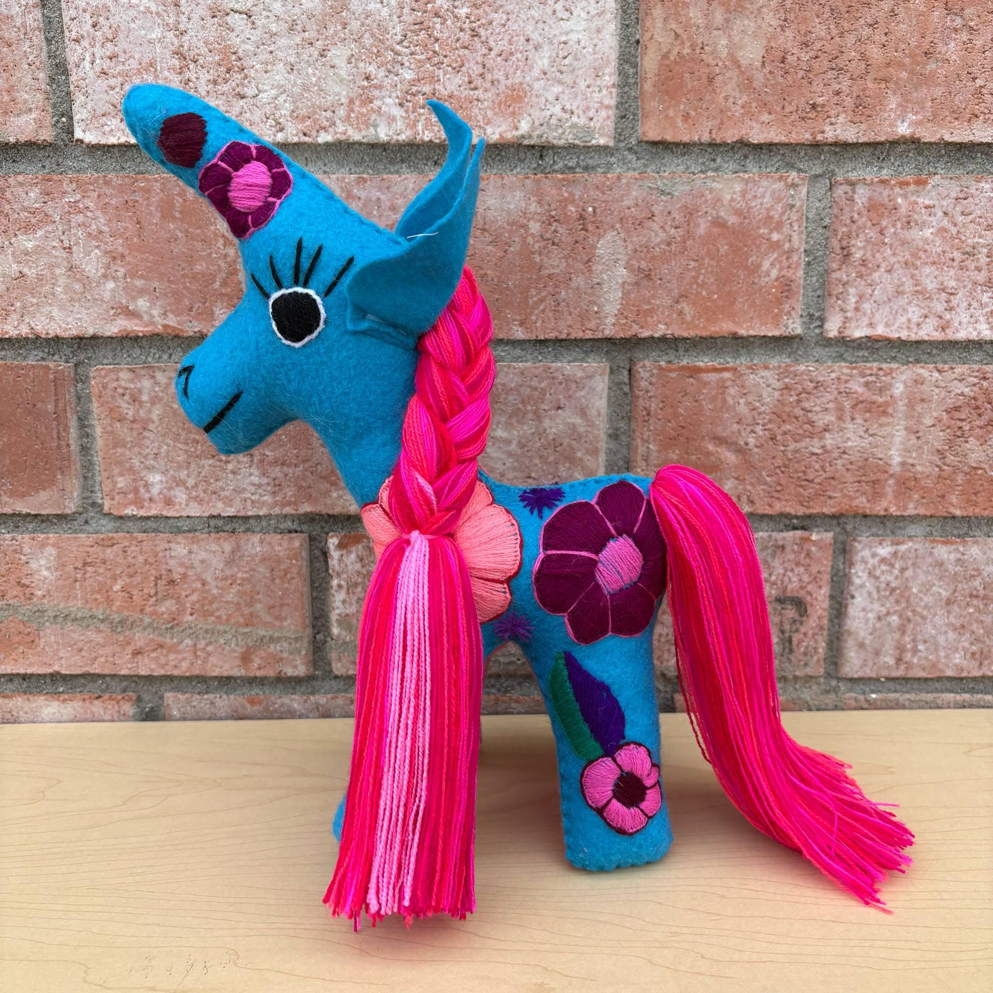 Image of Hand Embroidered Artisanal Stuffed Animals - Handmade Stuffed Animals