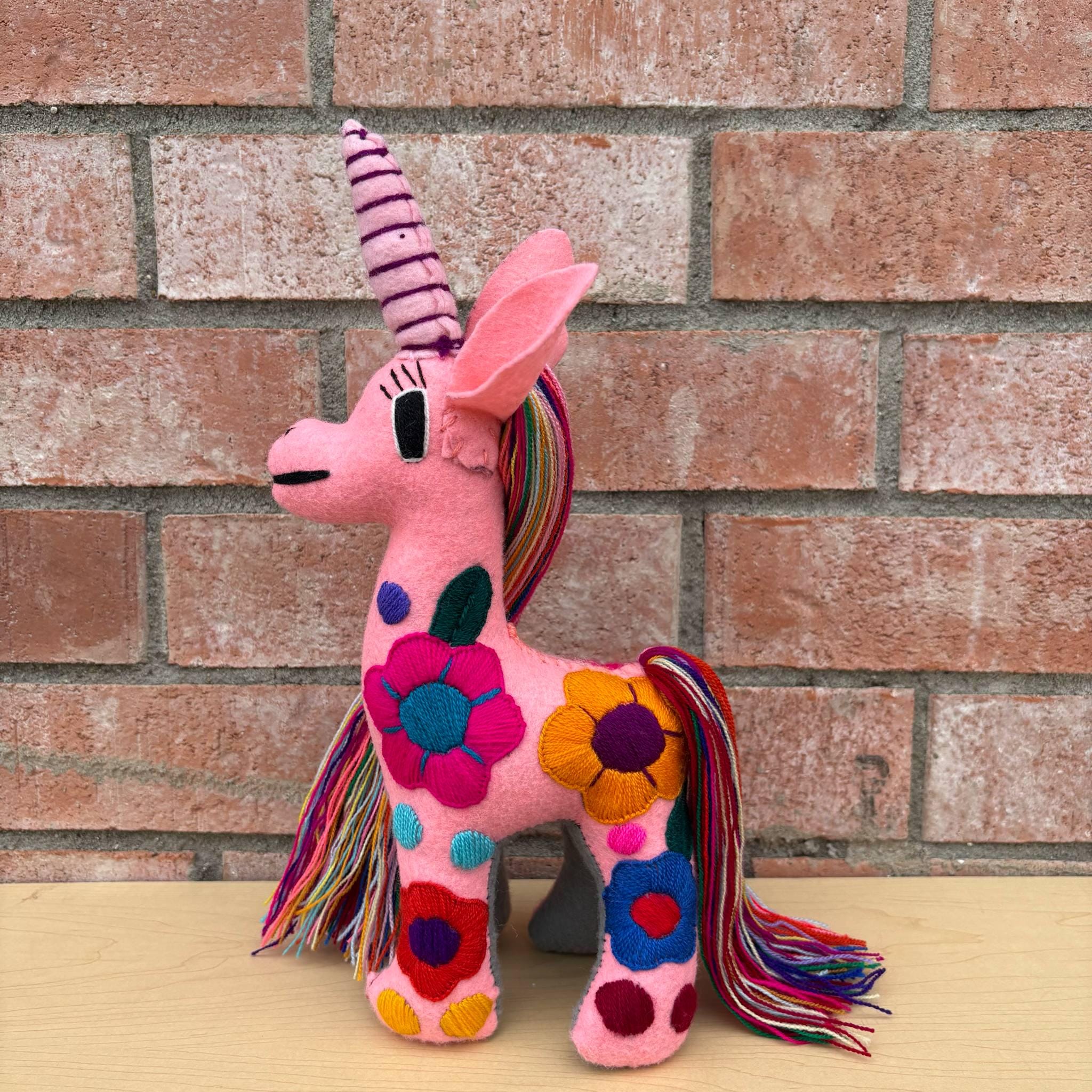 Image of Hand Embroidered Artisanal Stuffed Animals - Handmade Stuffed Animals