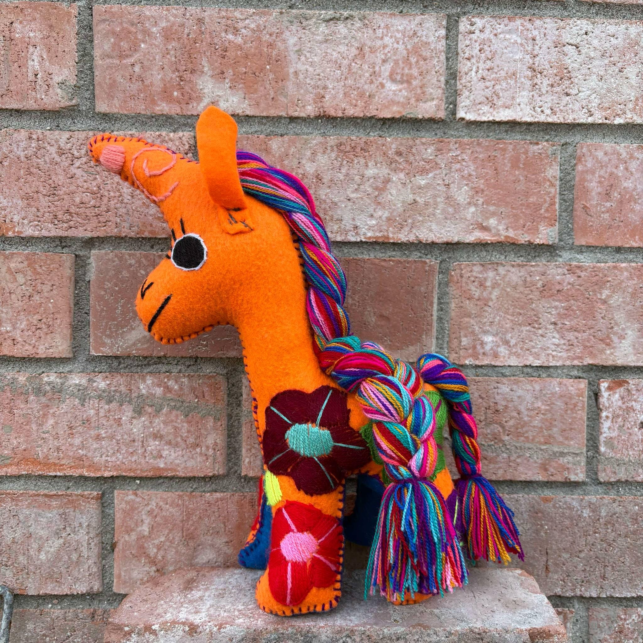 Hand Embroidered Artisanal Stuffed Animals - Handmade Stuffed Animals