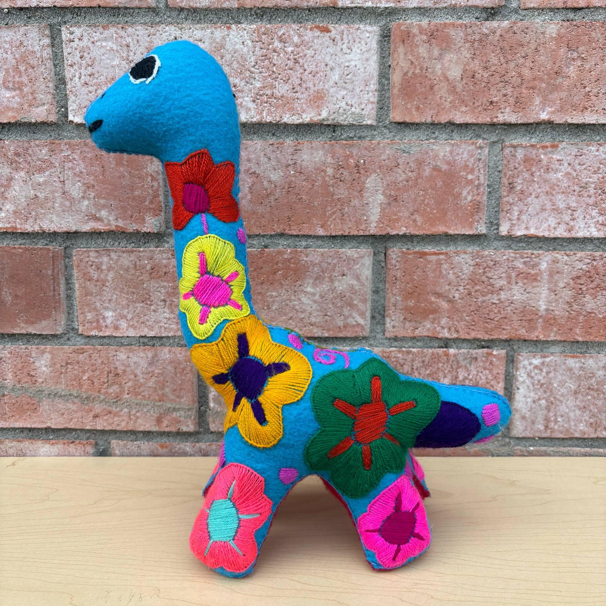 Image of Hand Embroidered Artisanal Stuffed Animals - Handmade Stuffed Animals