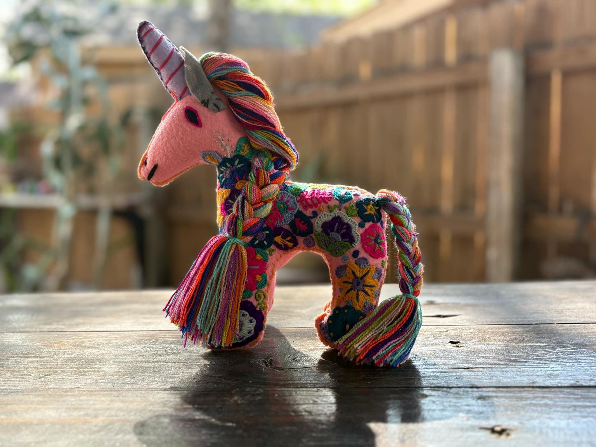 Image of Hand Embroidered Artisanal Stuffed Animals - Handmade Stuffed Animals