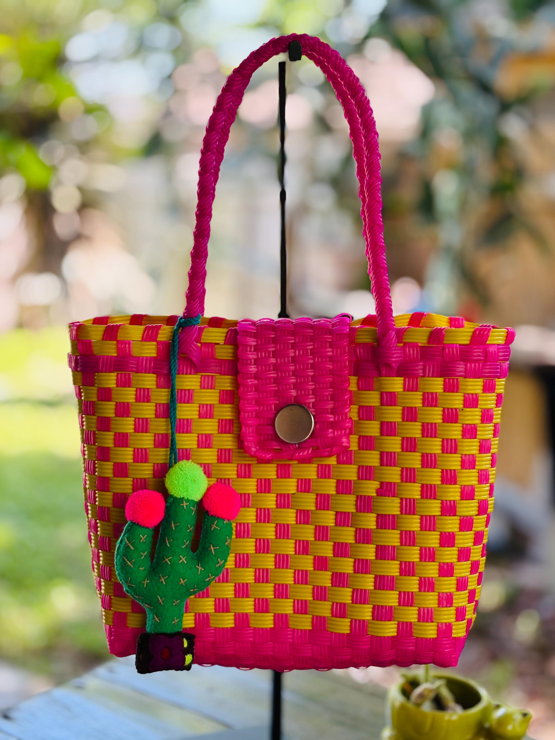 Handwoven Recycled Plastic Bag - Artisan Made Bag from Chiapas, Mexico
