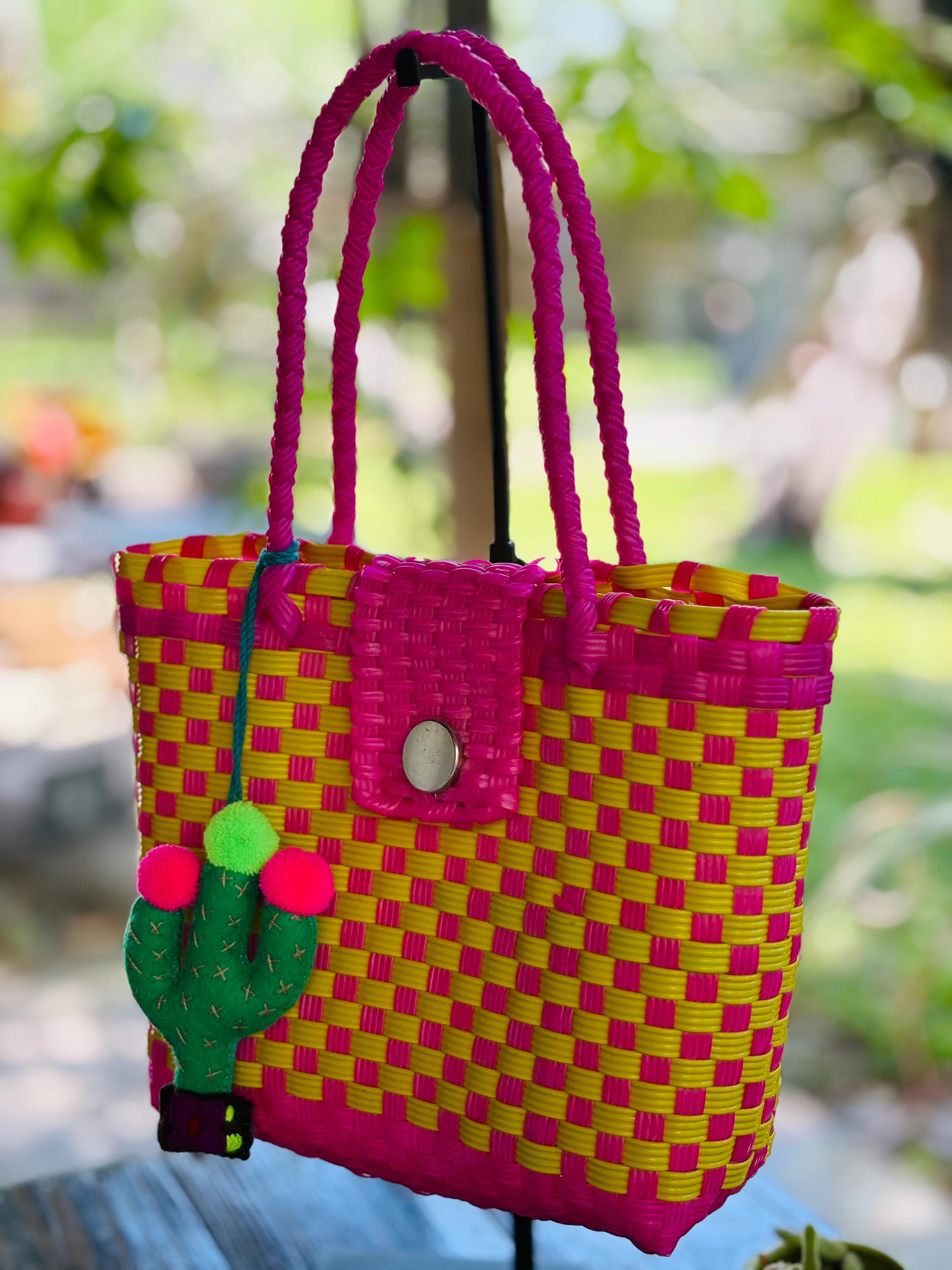 Handwoven Recycled Plastic Bag - Artisan Made Bag from Chiapas, Mexico