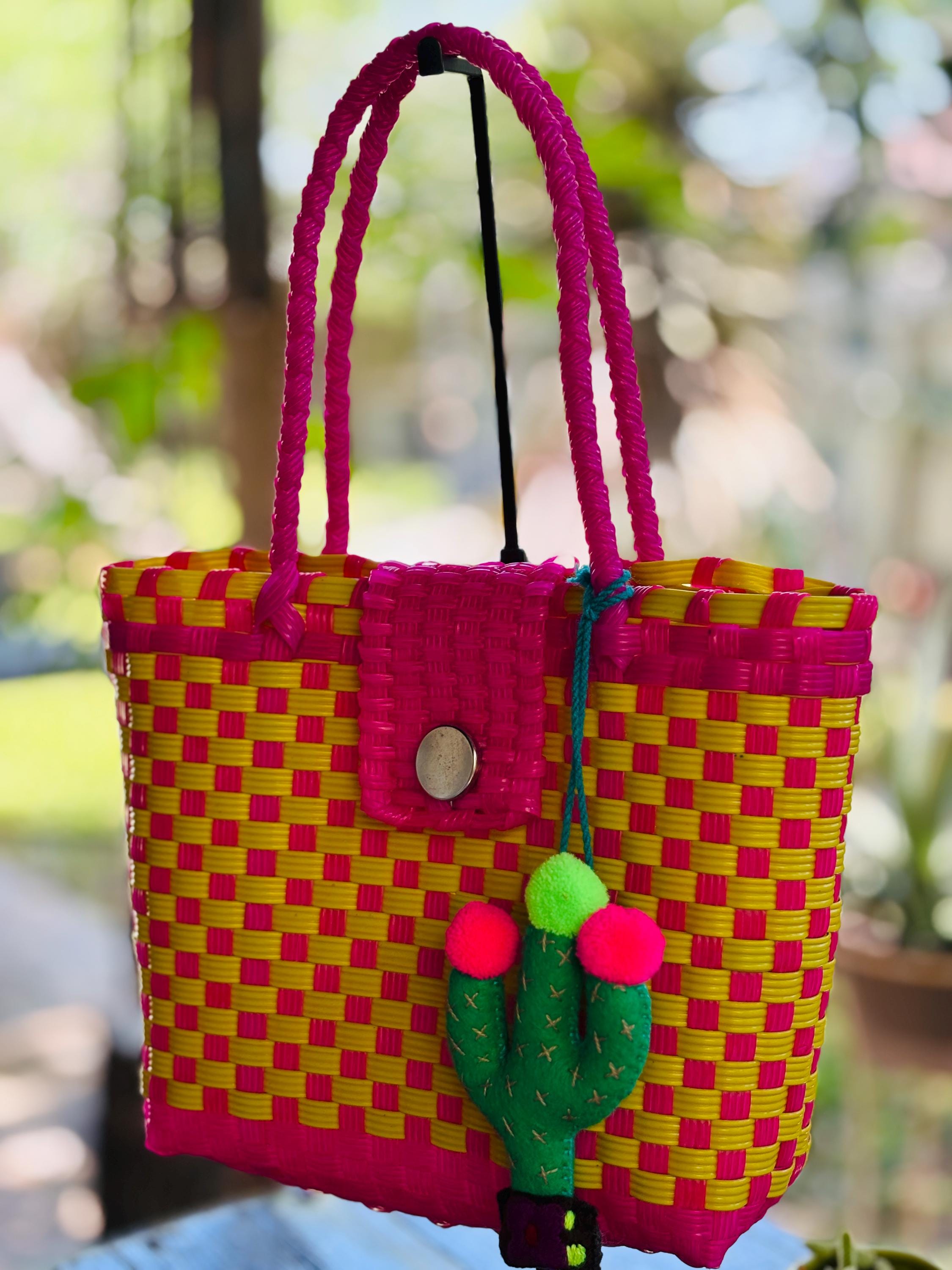 Handwoven Recycled Plastic Bag - Artisan Made Bag from Chiapas, Mexico