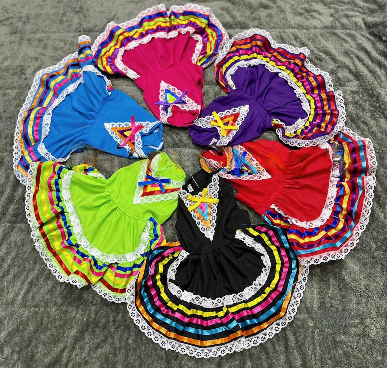 Doggy/Kitty Breed Embroidered Jalisco Dress - Handmade Dog/Cats Clothing