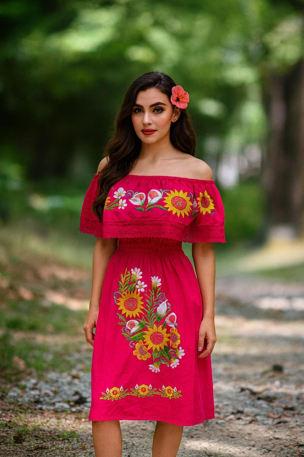 Beautiful Artisan Embroidered Floral Dresses - Handmade Dresses - Mexican Dresses