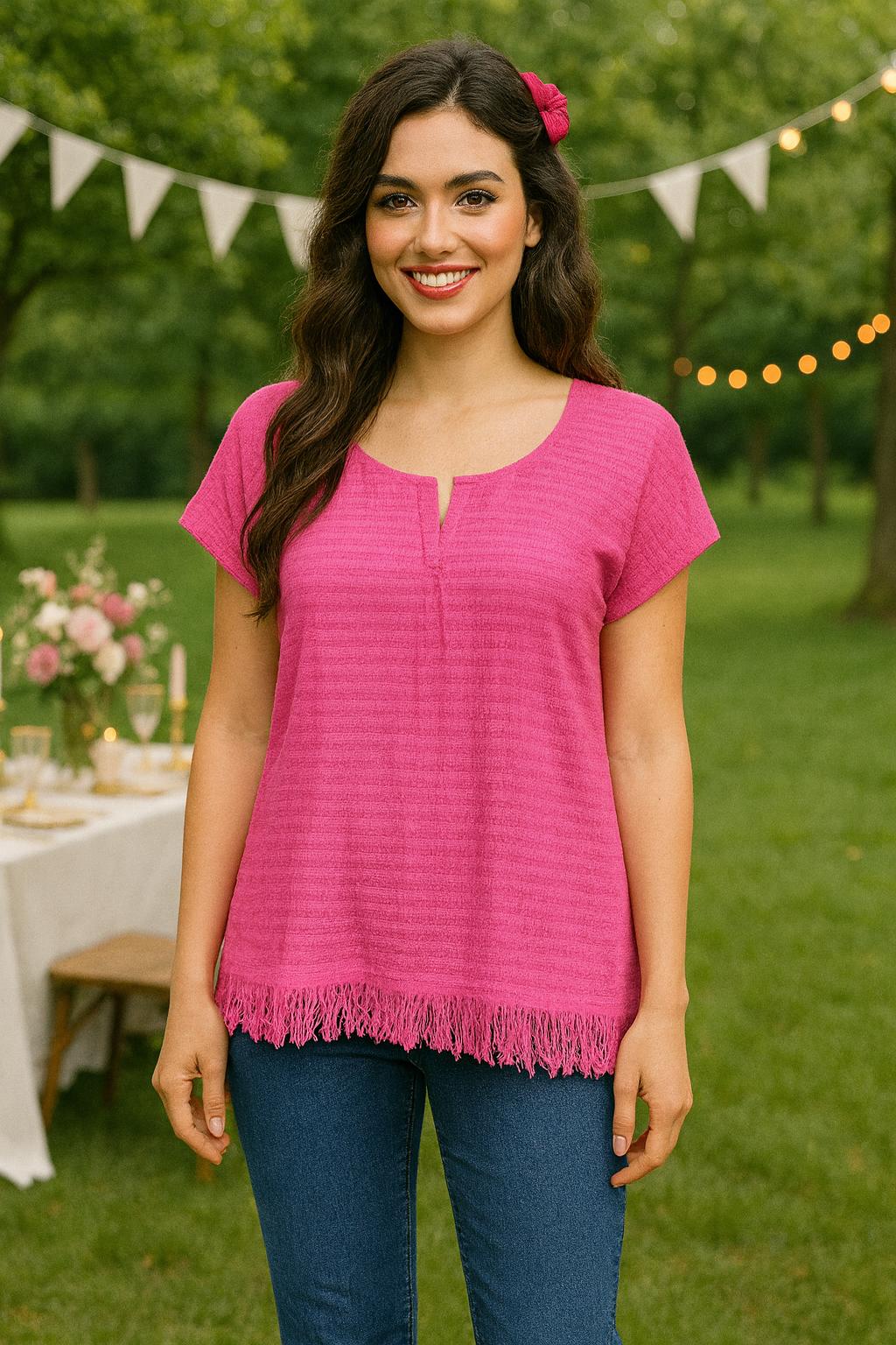 Image of Summer Handmade Rag Blouse - Handmade Blouse - Artisanal Wear