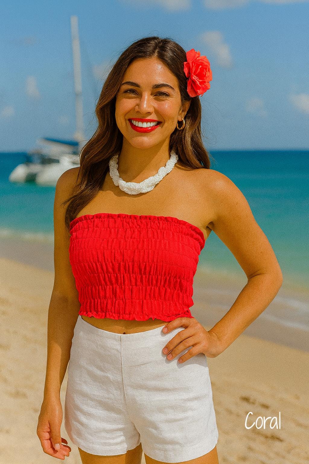 Trendy Artisan Made Crop Top - Elastic Cropped Blouse