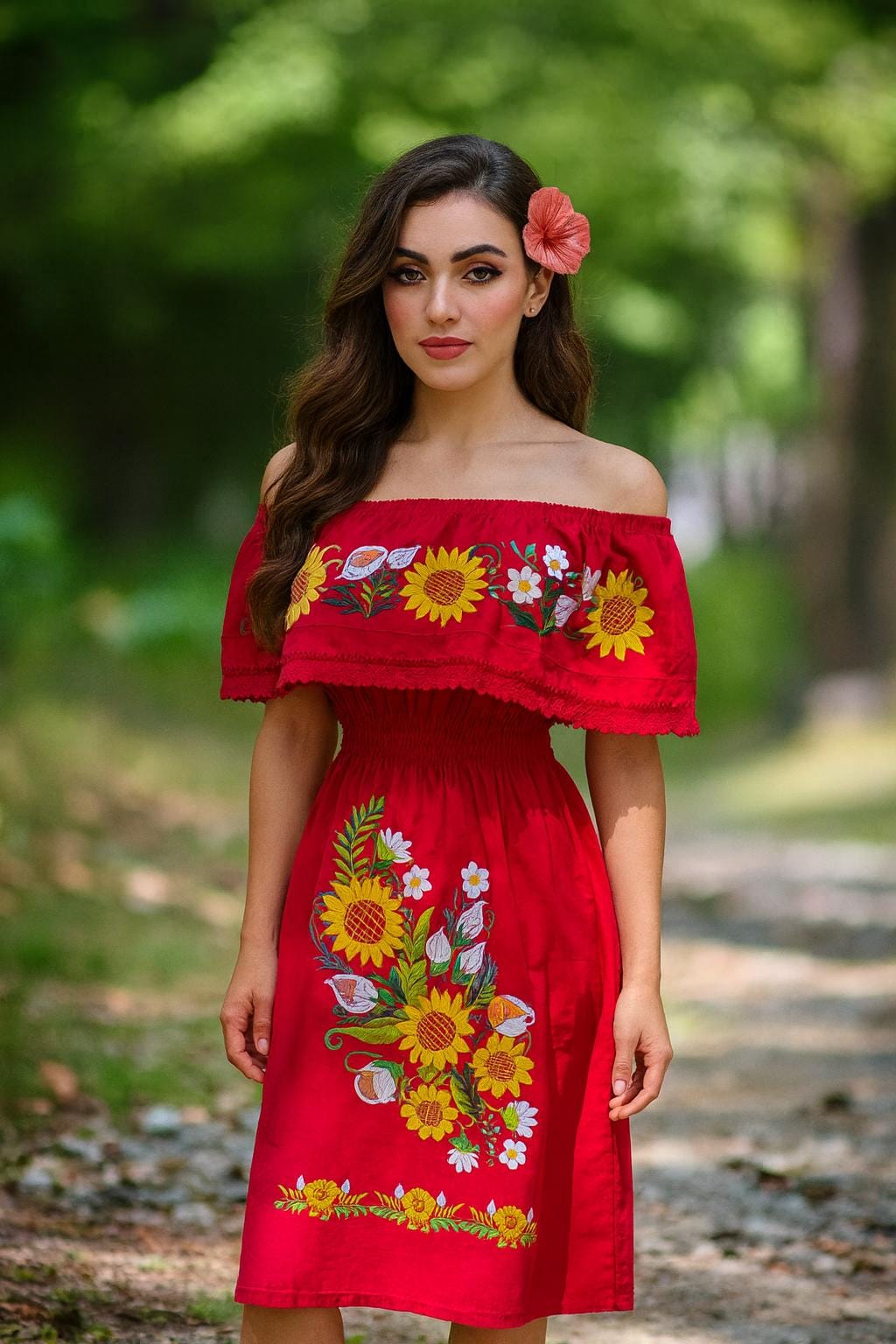 Beautiful Artisan Embroidered Floral Dresses - Handmade Dresses - Mexican Dresses