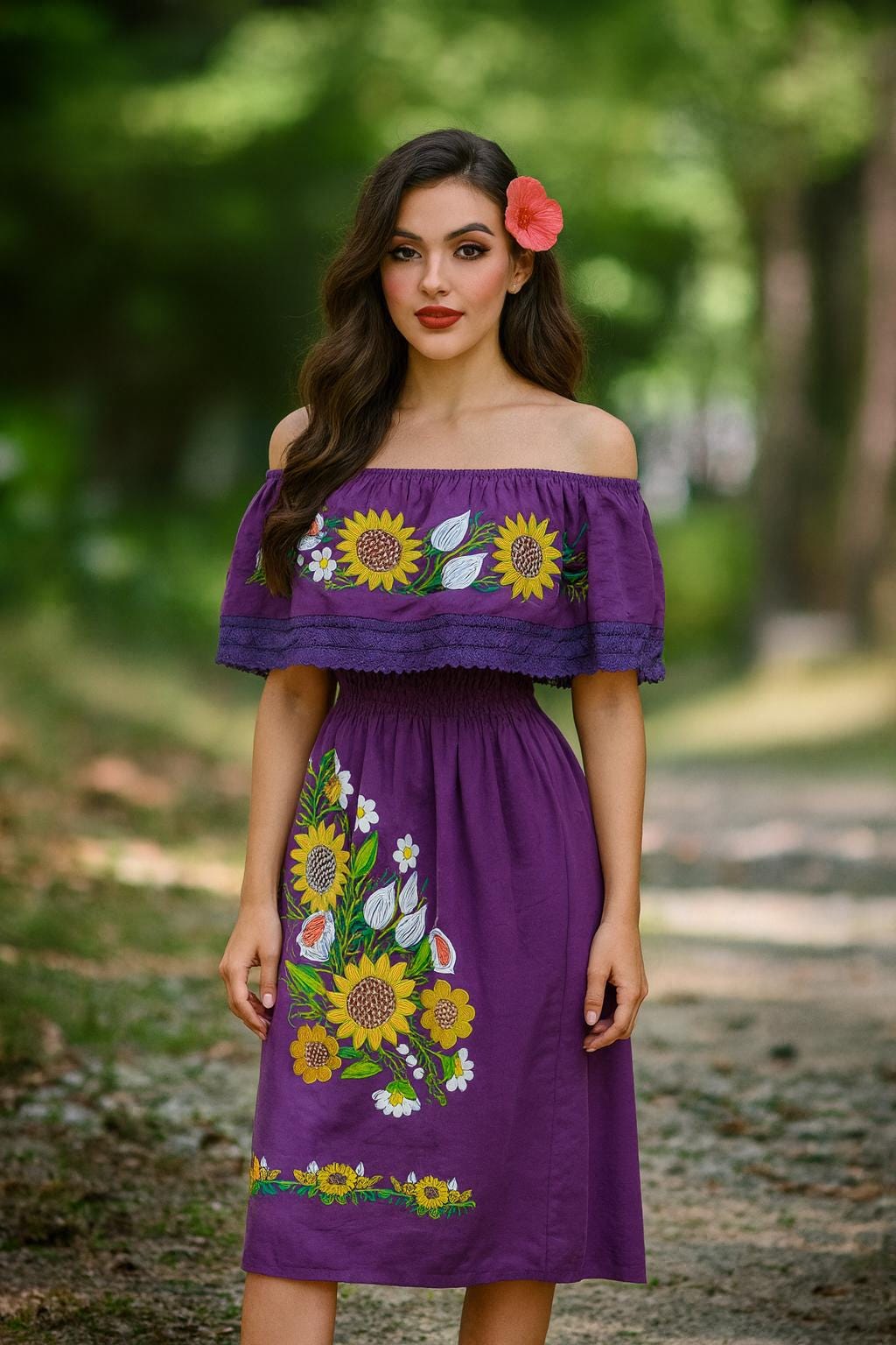 Beautiful Artisan Embroidered Floral Dresses - Handmade Dresses - Mexican Dresses