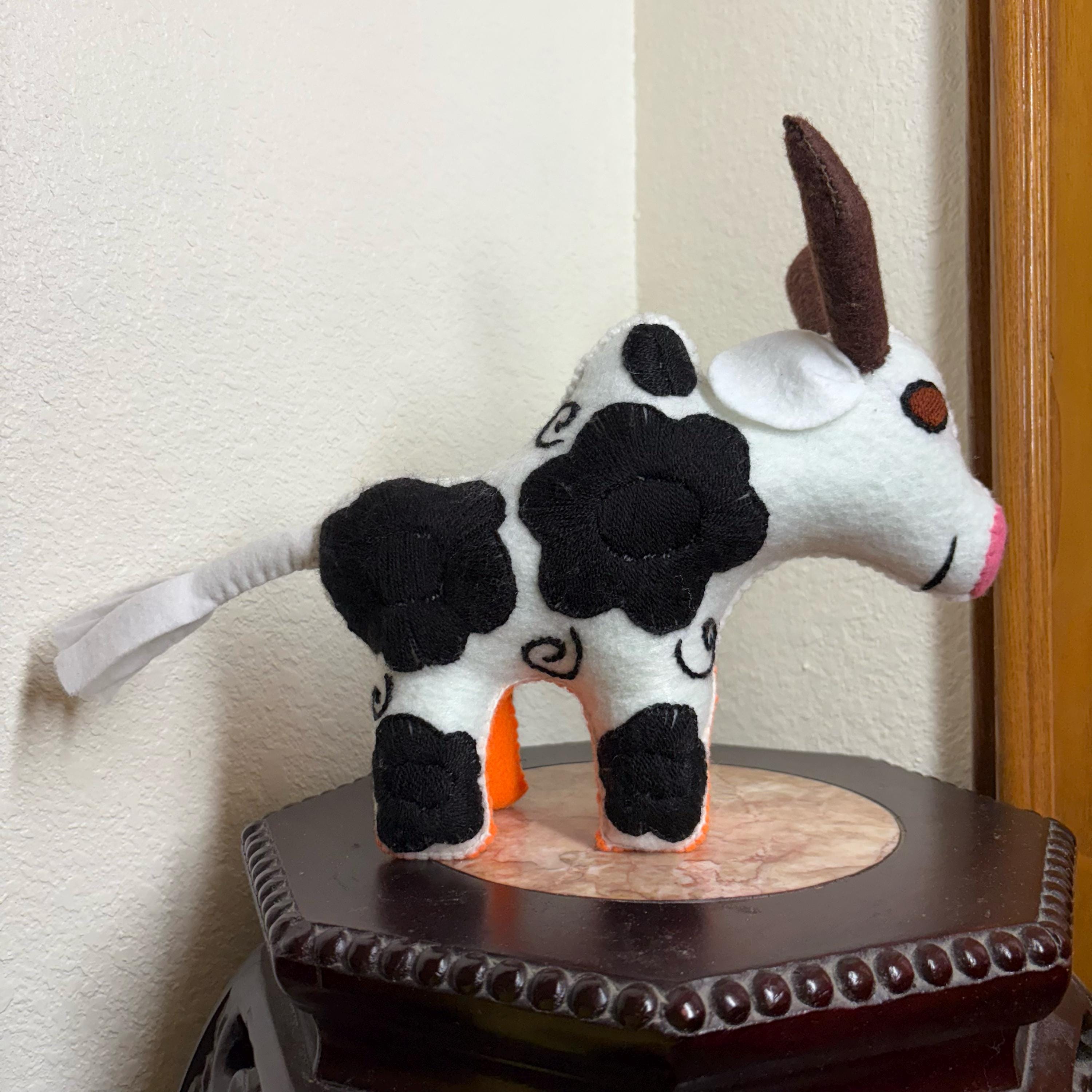 Image of Hand Embroidered Felt Stuffed Animal: Mexican Artisanal Decoration