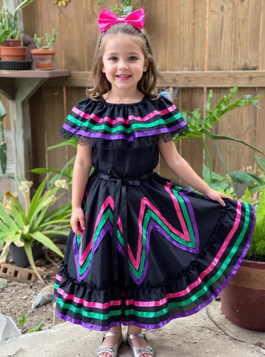 Image of Purple Fiesta Dress: Girls' Pageant, Birthday Party Dress