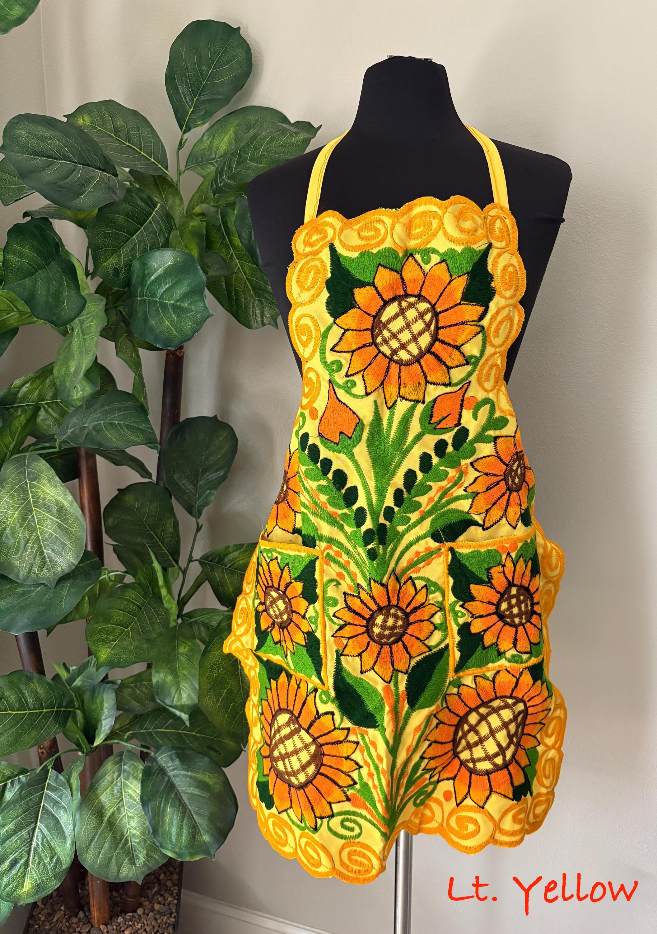Beautiful Chiapas Embroidered Aprons - Artisanal Aprons