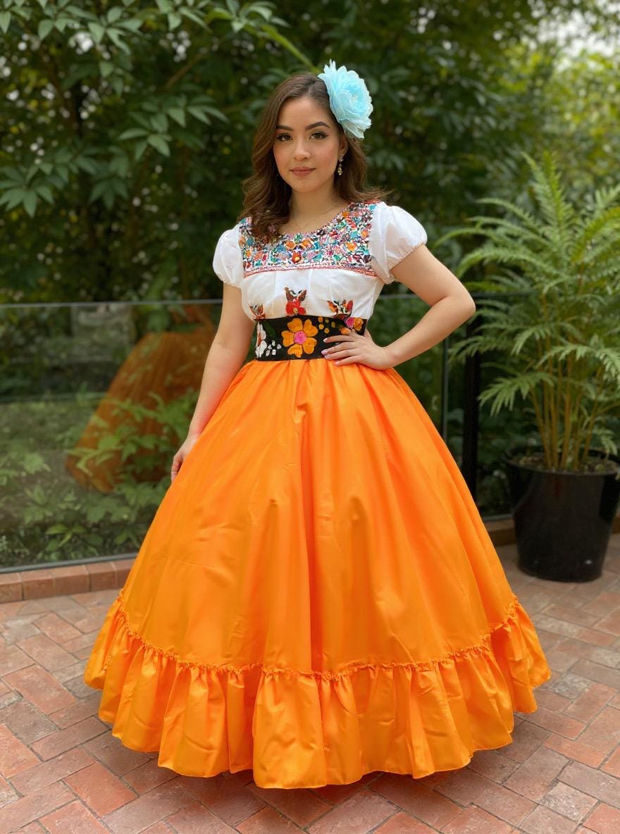 Adult Woman Folkloric Skirt - Traditional Folklorico Skirt