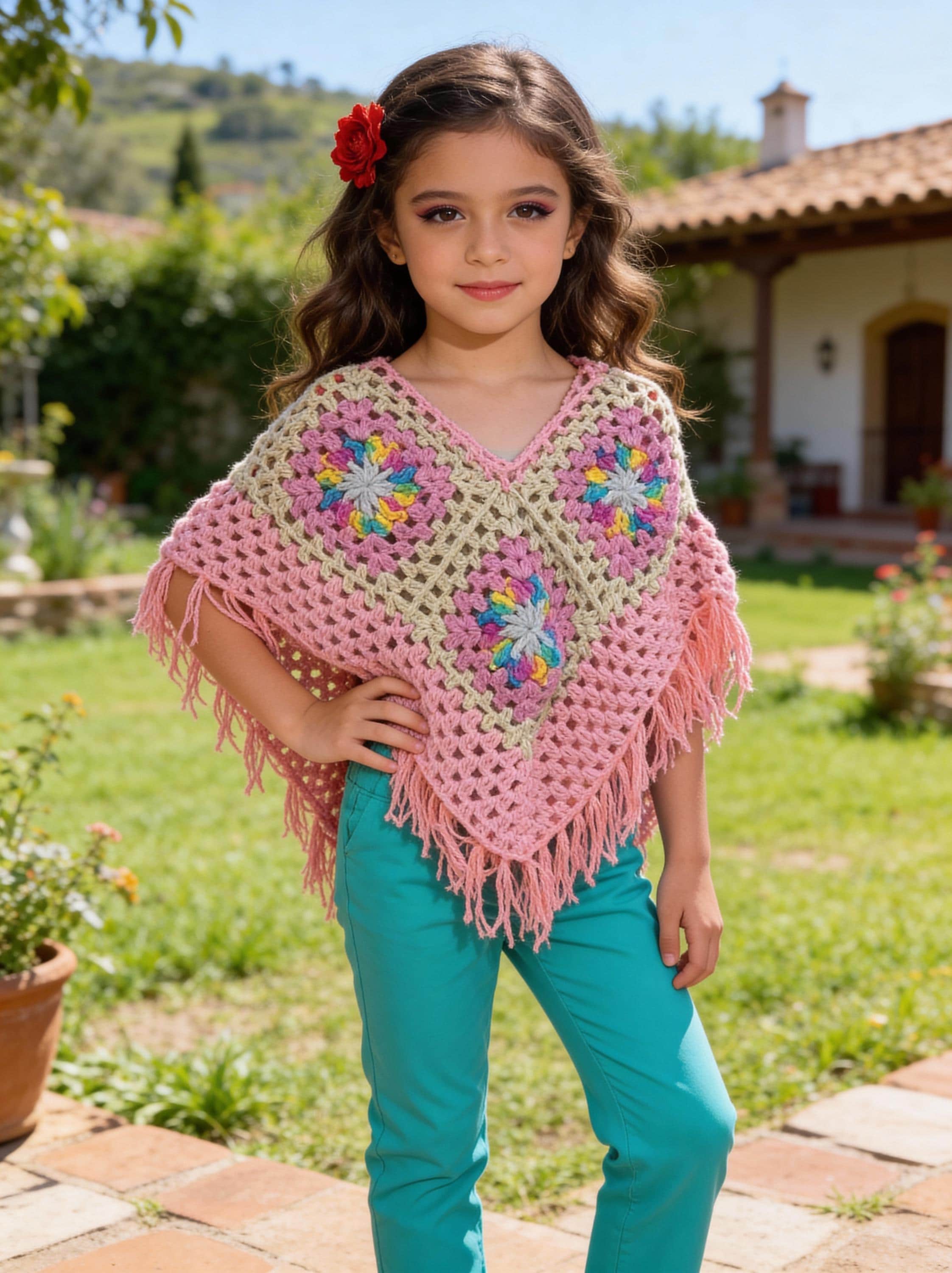 Image of Hand Knitted Girls Mañanitas - From Chiapas, Mexico - Artisan Made