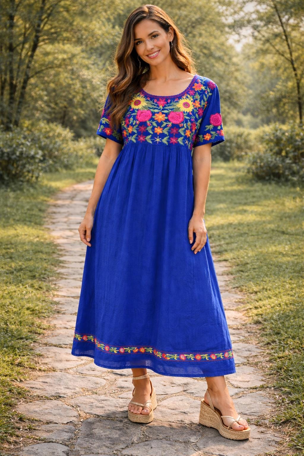 Image of Handmade Mexican Embroidered 